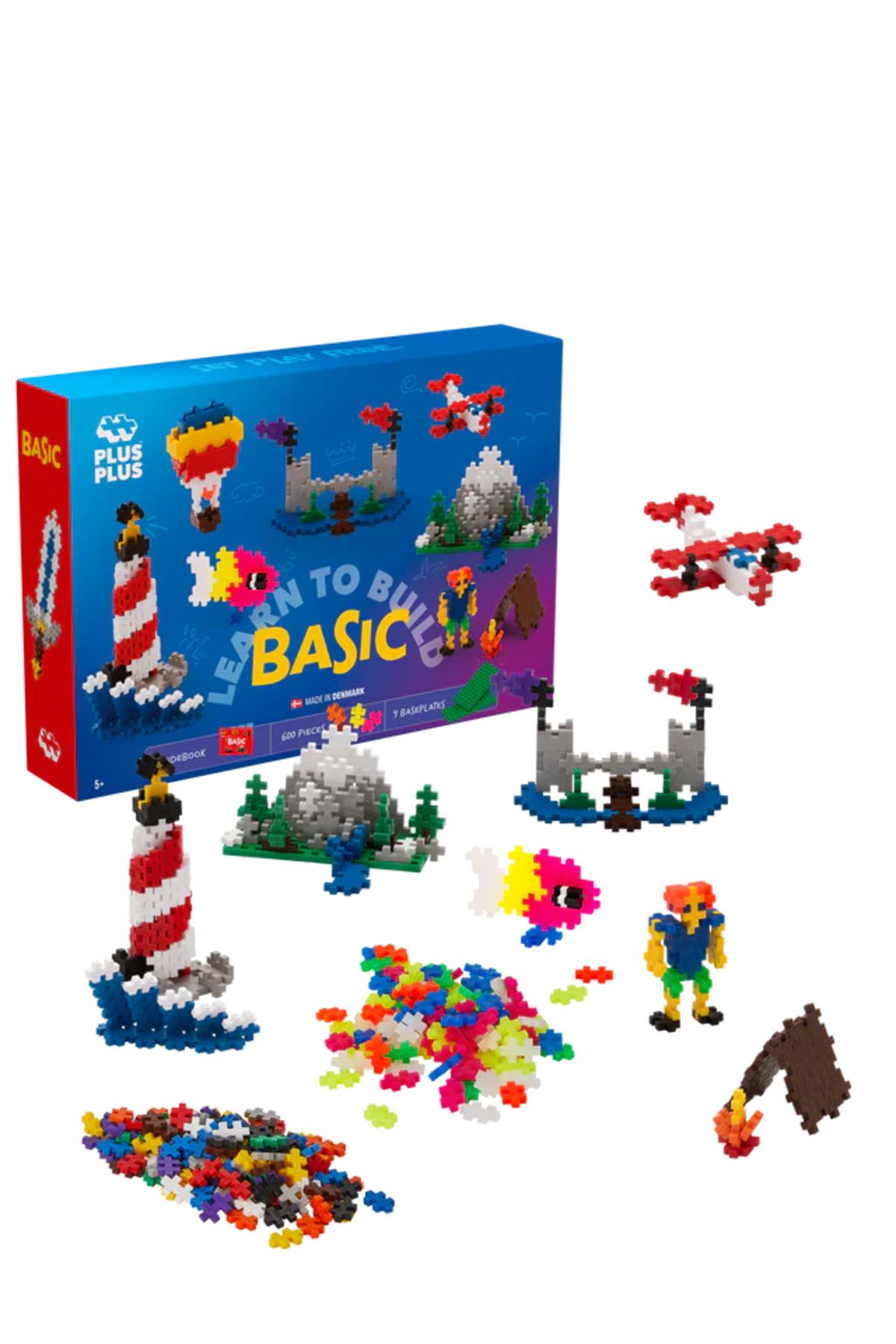 Plus Plus-Plus-Plus construction set, 600 pieces, Learn to build 4