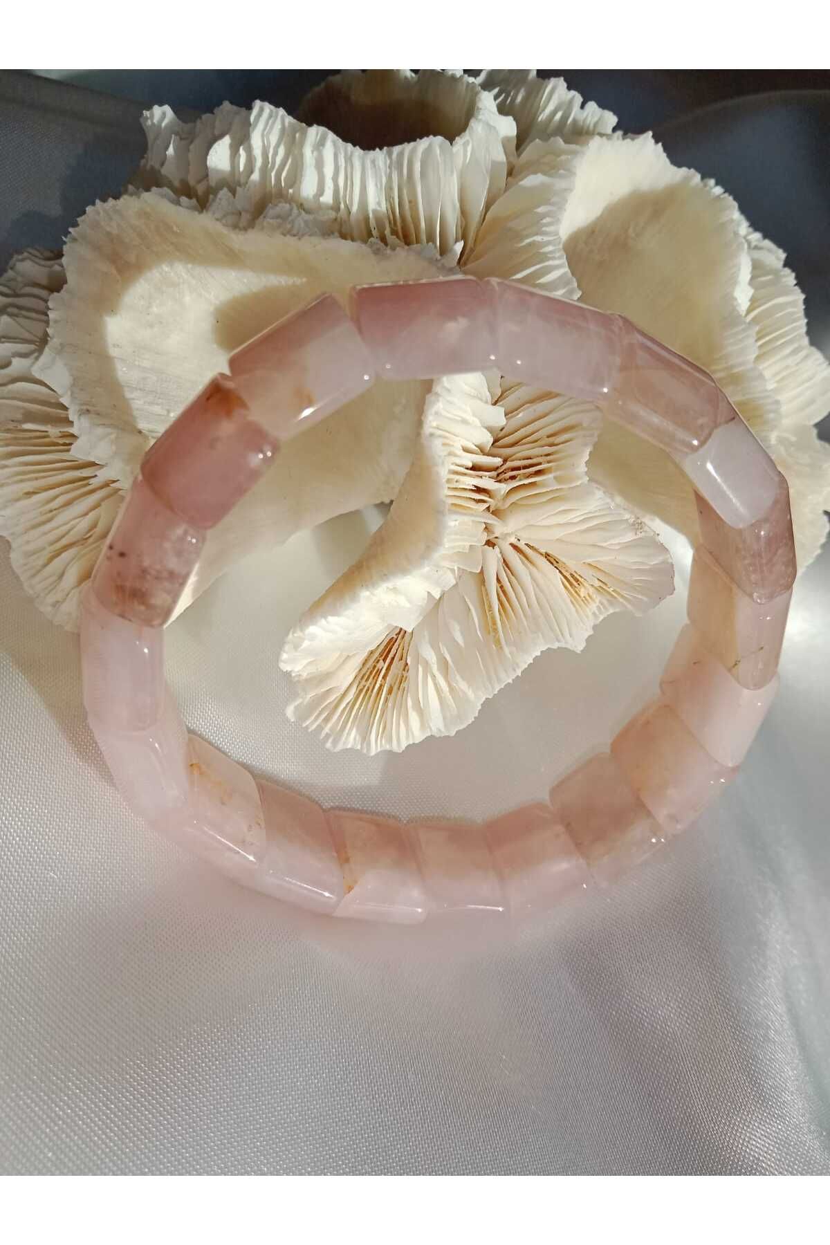 LAOTONG STONE Pembe Kuvars Bileklik