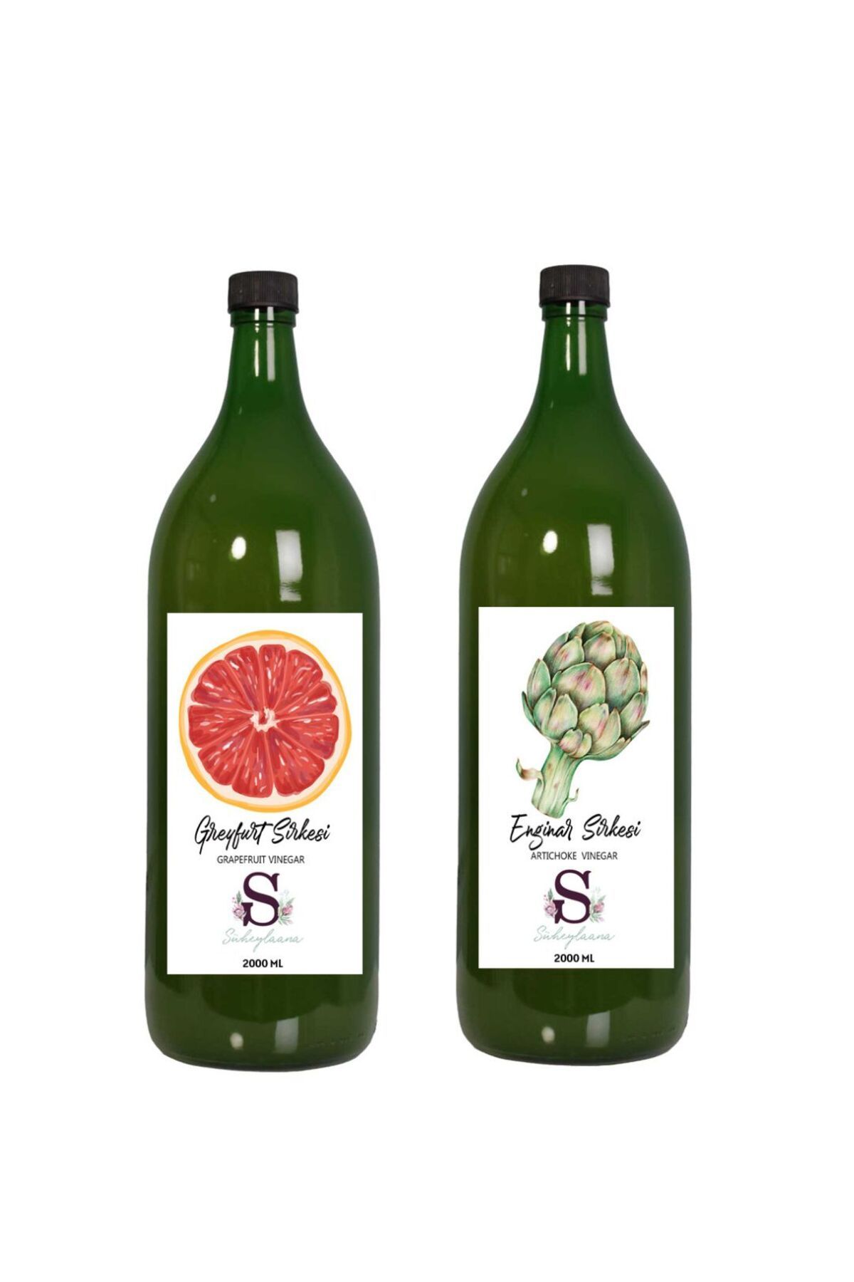 Süheylaana Doğal Greyfurt Sirkesi 2000 Ml - Doğal Enginar Sirkesi 2000 Ml