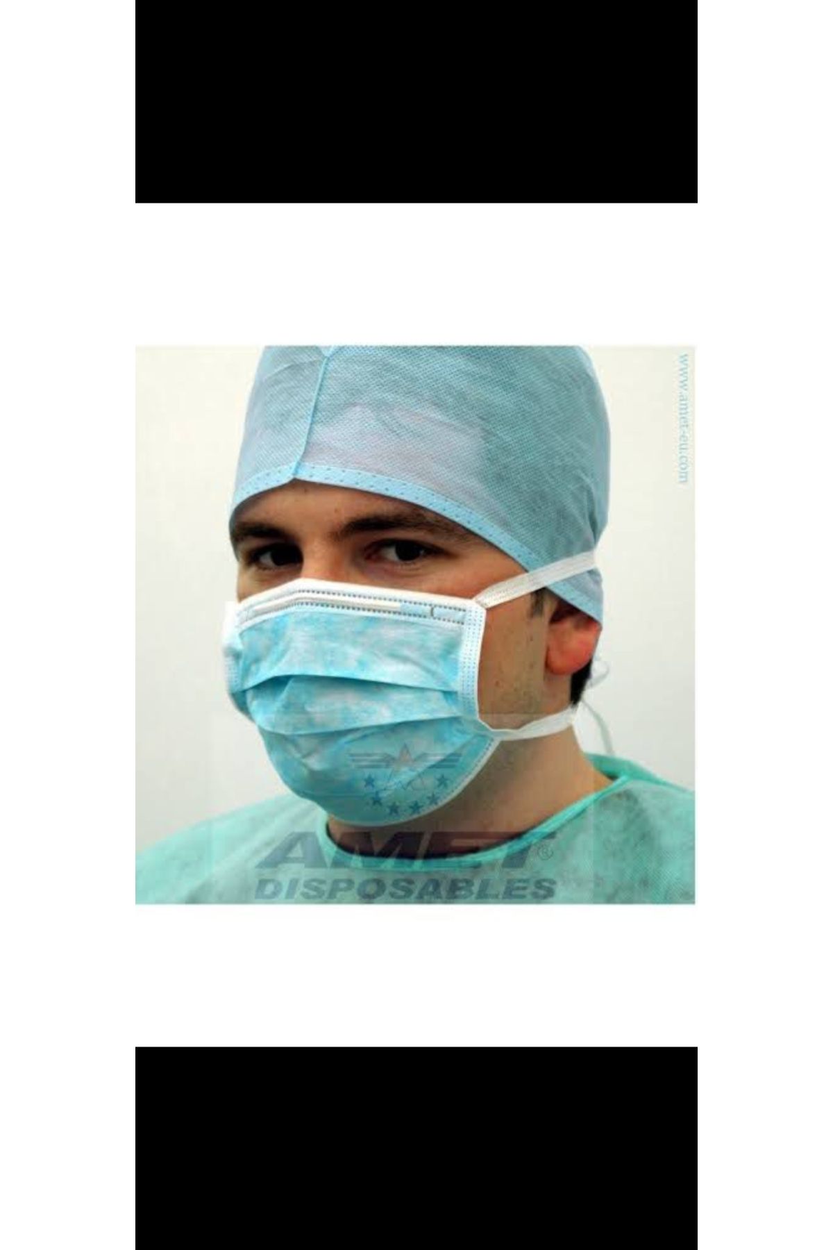Amet Bağcıklarını 2 Katlı Cerrahi Maske 150li