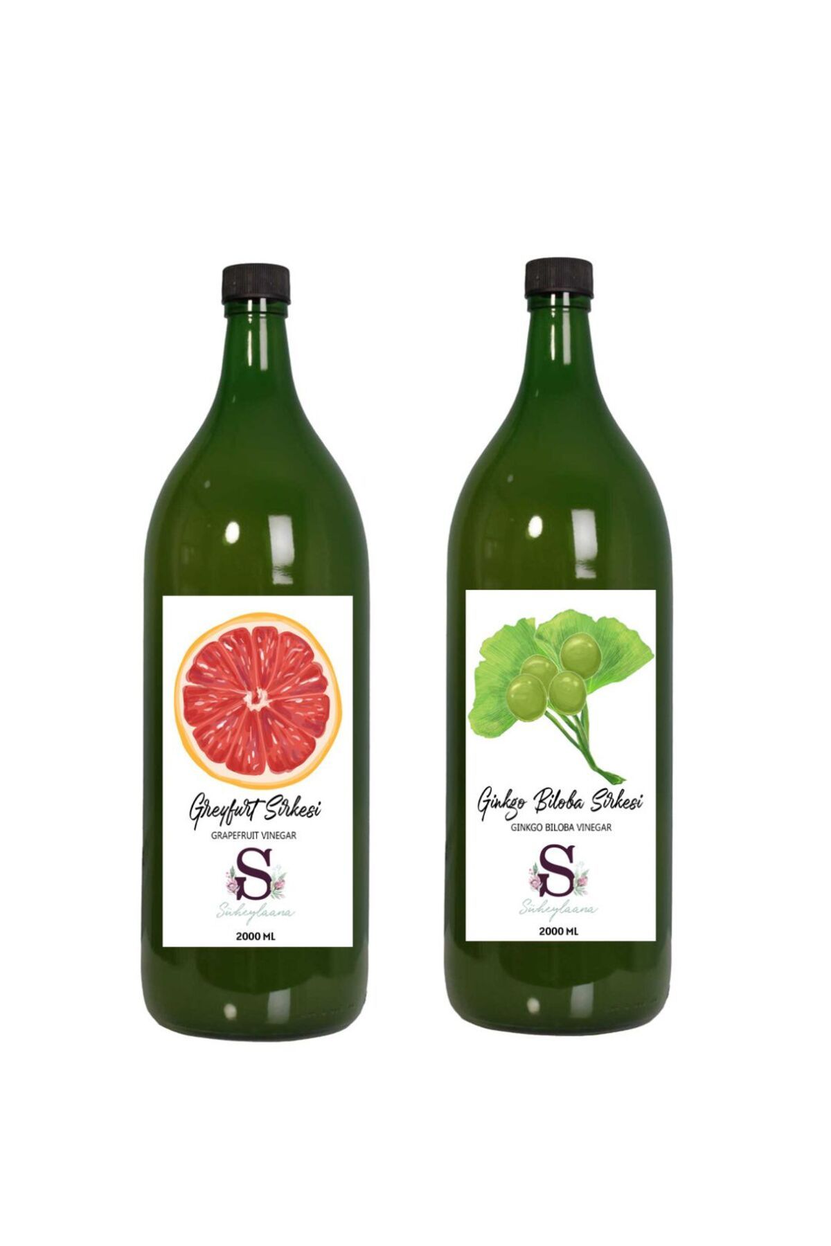 Süheylaana Doğal Greyfurt Sirkesi 2000 Ml - Doğal Ginkgo Biloba Sirkesi 2000 Ml
