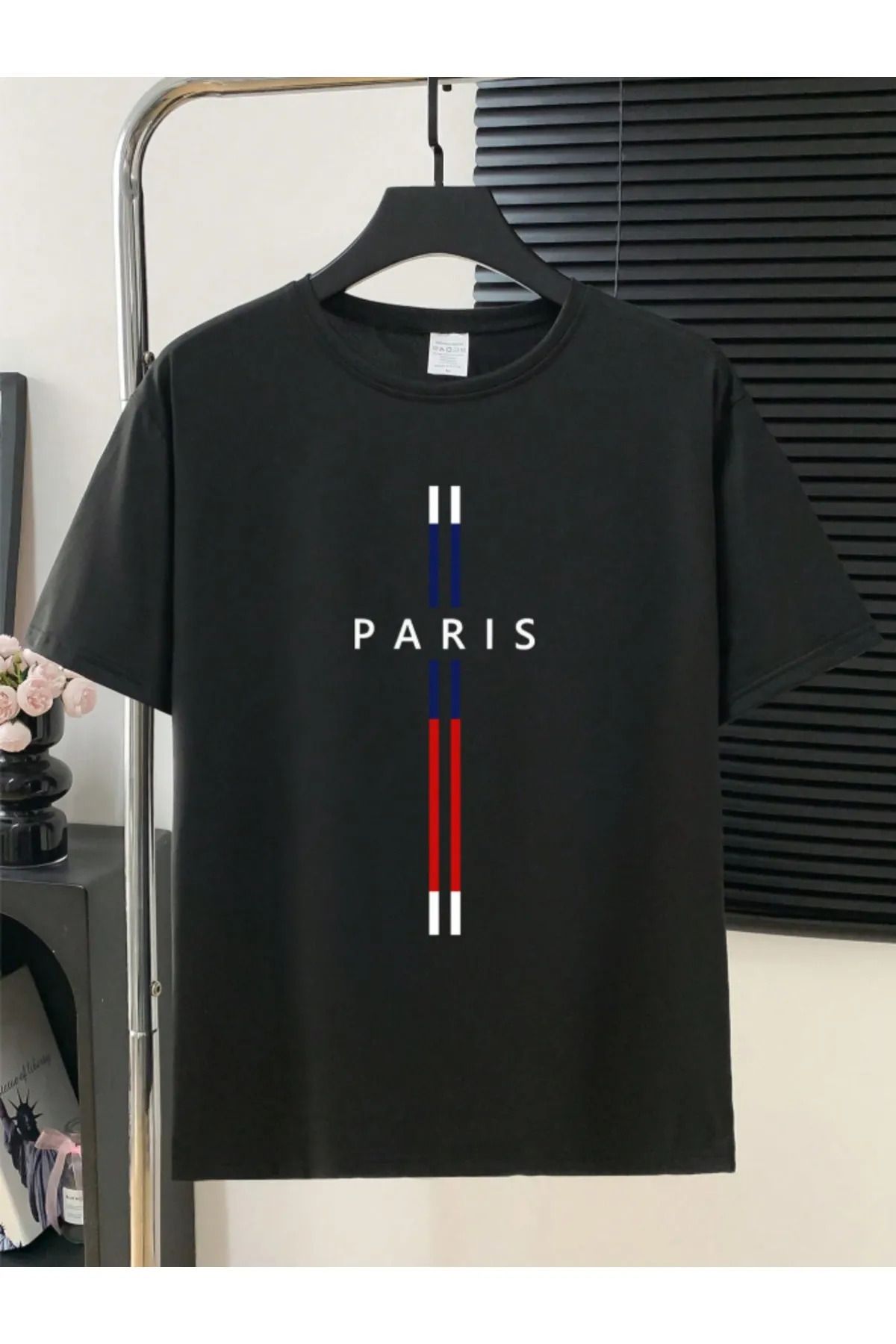 AEMİ Unisex Paris Baskılı Oversize T-Shirt