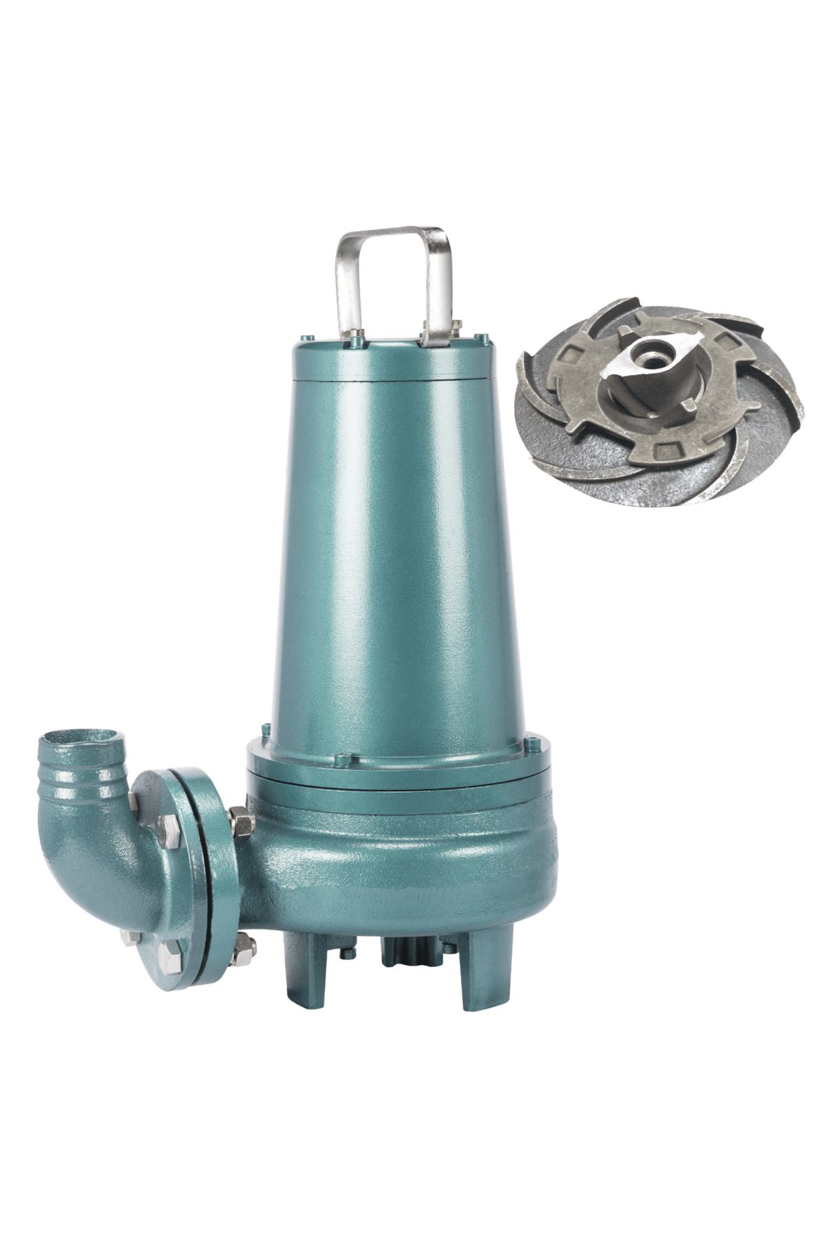 logipump Varan WQK 30-10-3QG Bıçaklı Foseptik Dalgıç Pompa 4 HP / 3 kW, Trifaze 380 V, 18 Mss, 36 m3/h