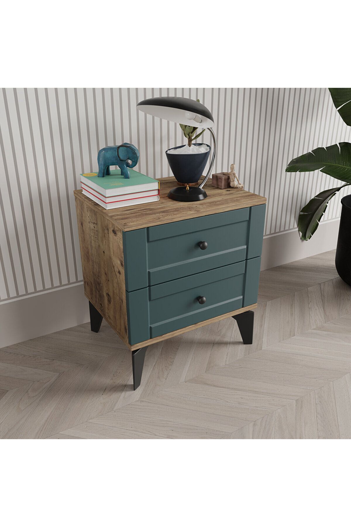 DRNHOME TOPRAK YEŞİL KOMODİN