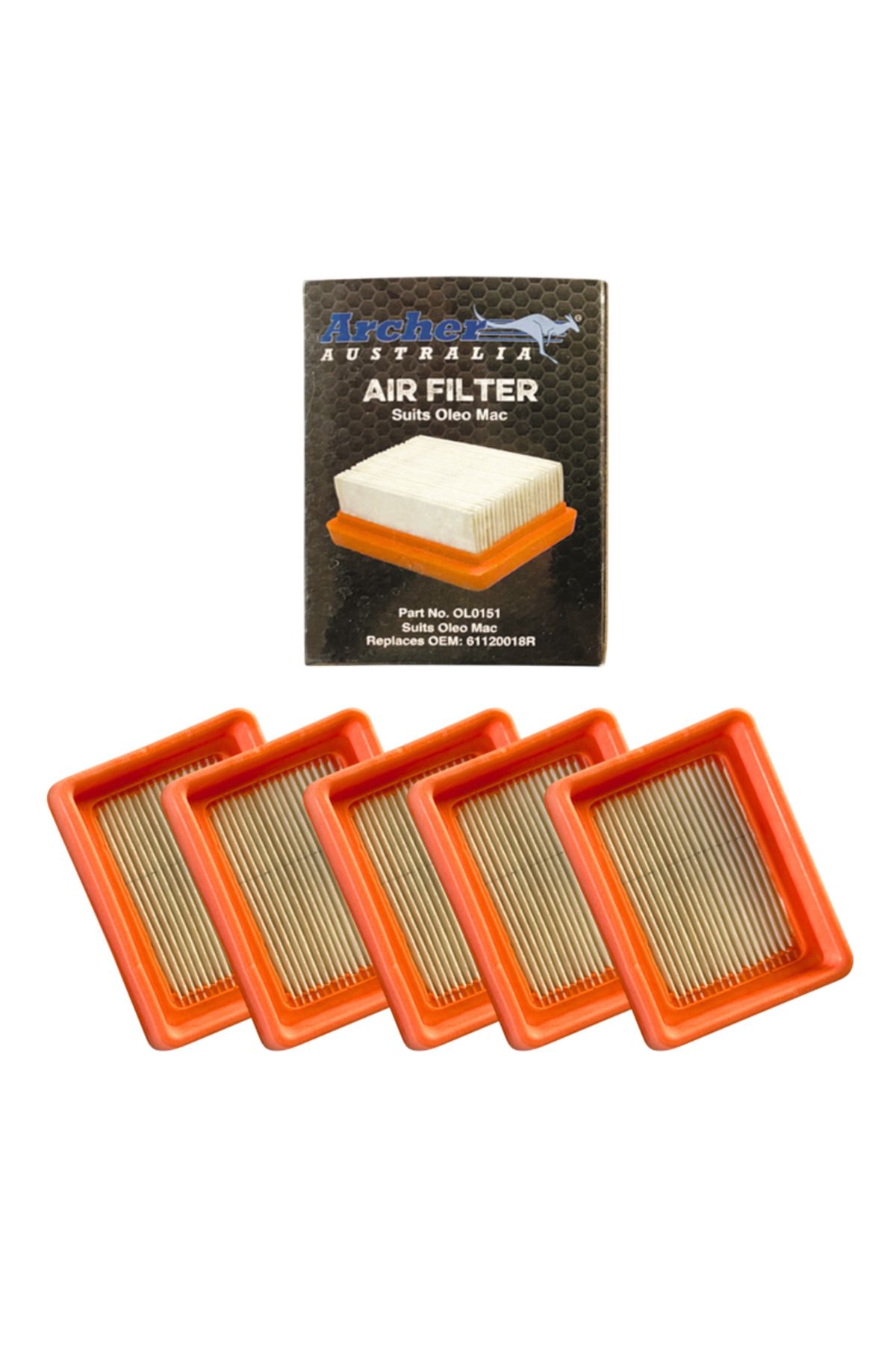 ARCHER Hava Filtresi Oleo-Mac Uyumlu - 5 Adet