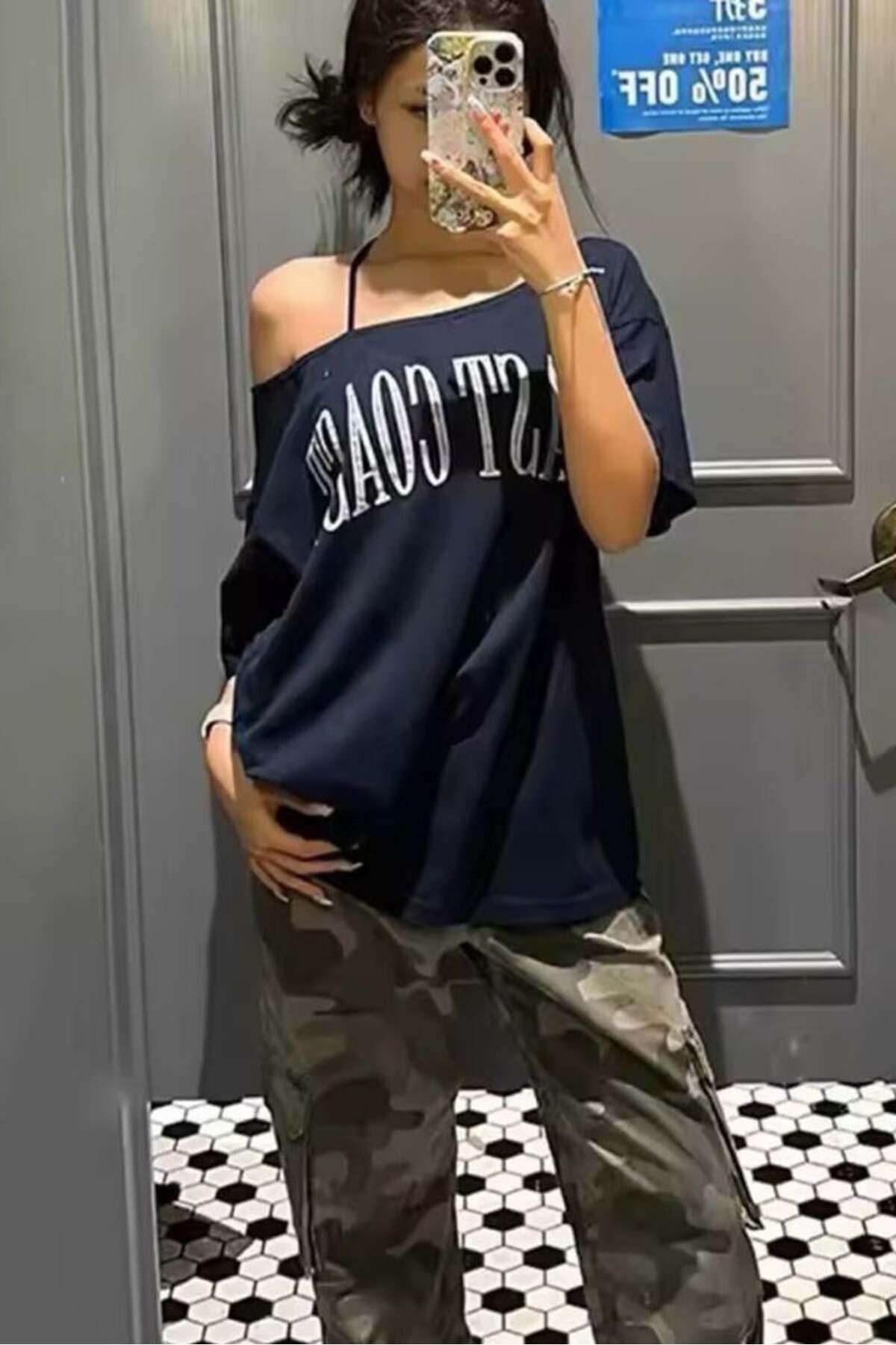 Karakedi Lacivert East Coast Kısa Kol T-shirt