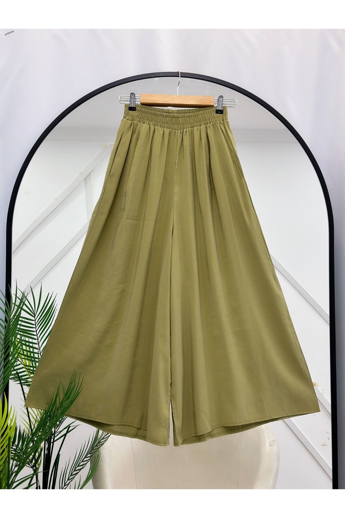 YEDİLALE CEPLİ BELİ LASTİKLİ ETEK PANTOLON [SM(36/38/40] LXL( 42/44/46)]
