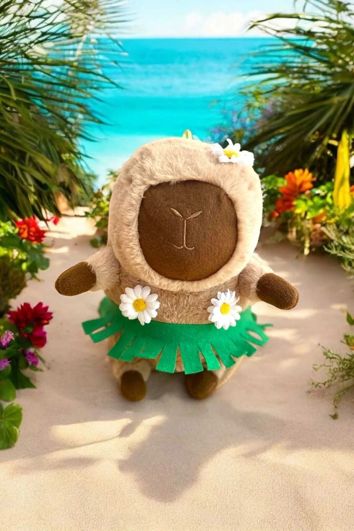 Mellito Capybara Peluş Oyuncak Cappy,Capy 33 Cm Orta Boy 1 Adet