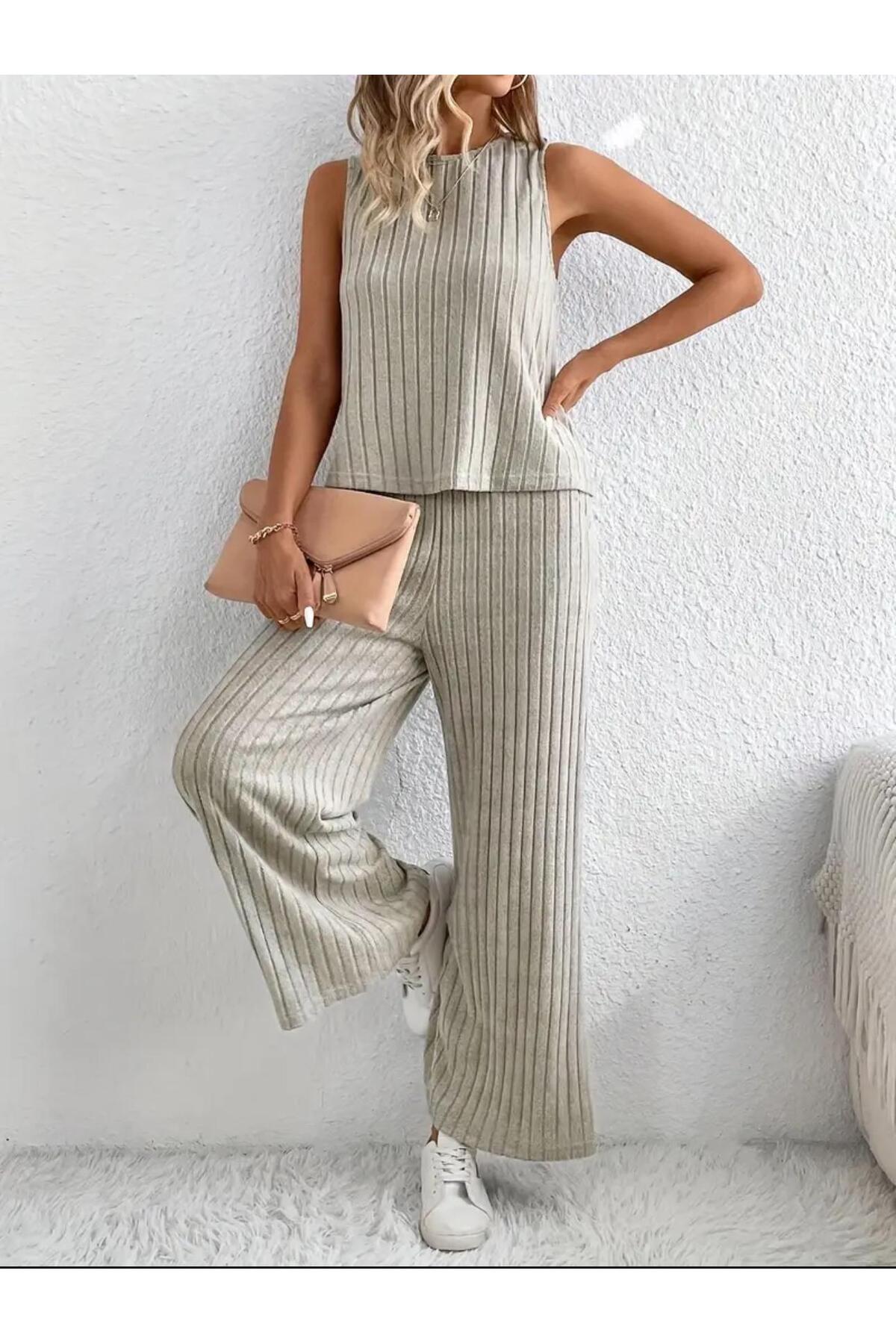 bemmoda Жіночий комплект бавовняної повсякденної блузки вільного крою