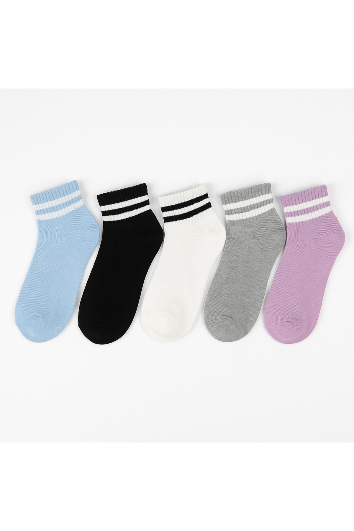 JUST SOCKS 5 li kadın çemberli pamuk çorap