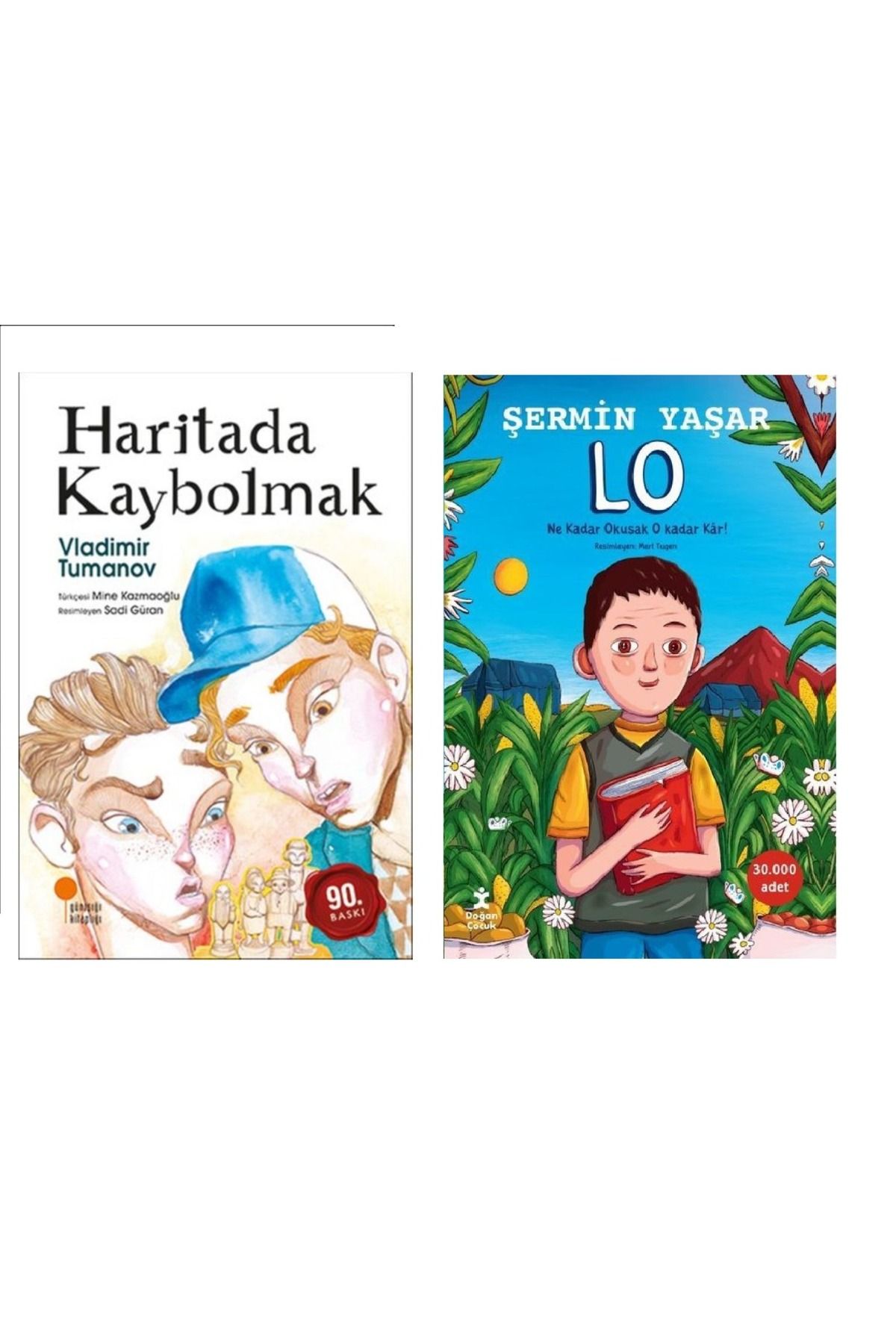 Günışığı Kitaplığı Haritada Kaybolmak & Lo ( Şermin Yaşar ) ( 2 Li Set)