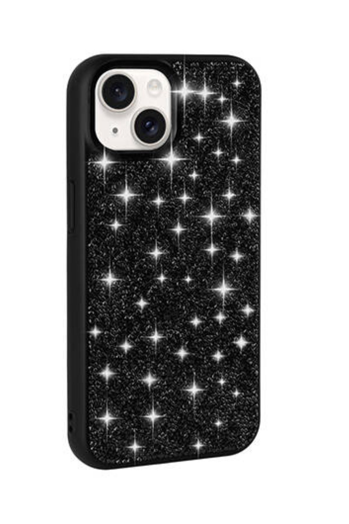 BCASE İphone 15 Taşlı Kılıf Parlak Elmas Tasarım Lüx Silikon