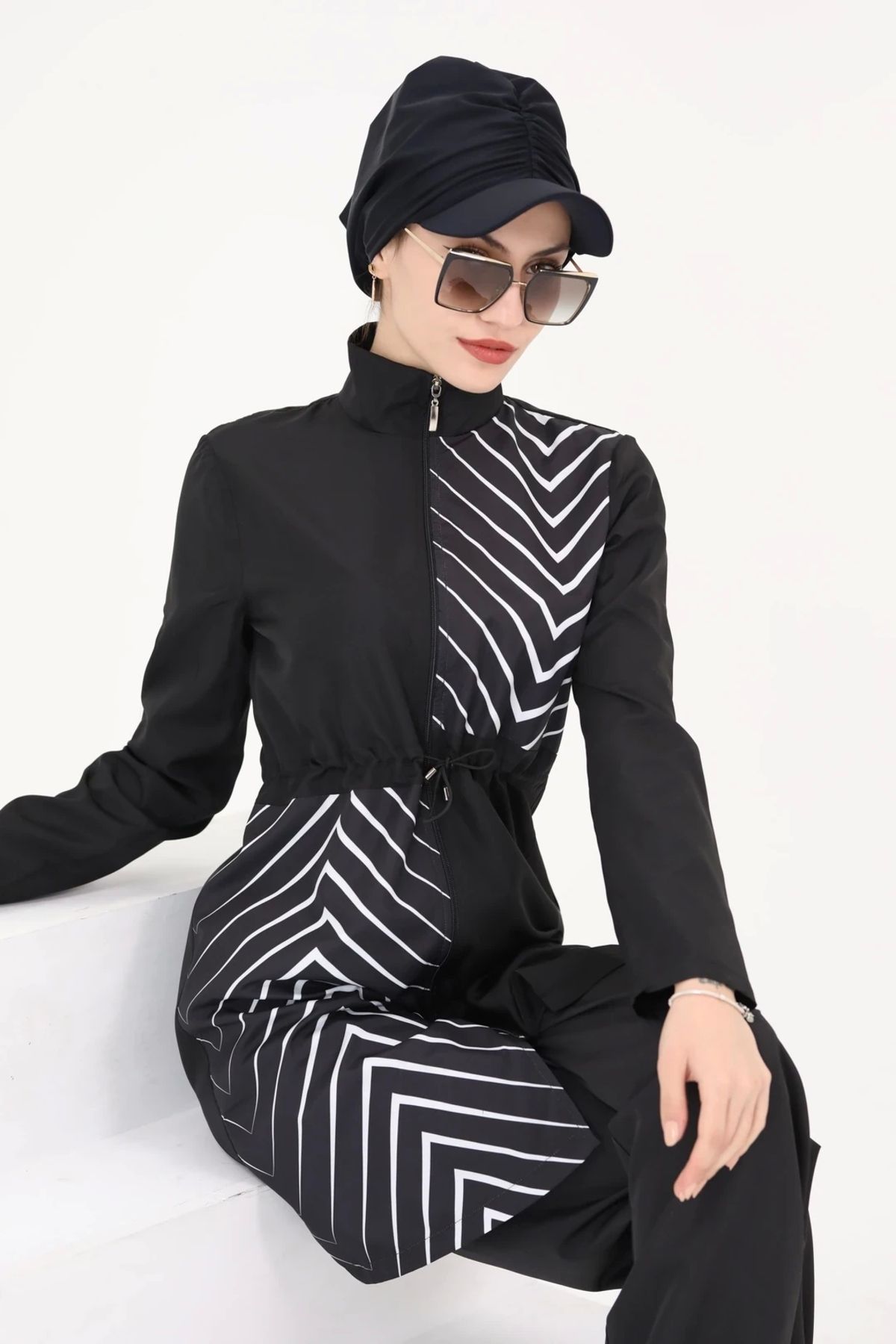 ladrans Elena Balıksırtı Desen Mayo Takım