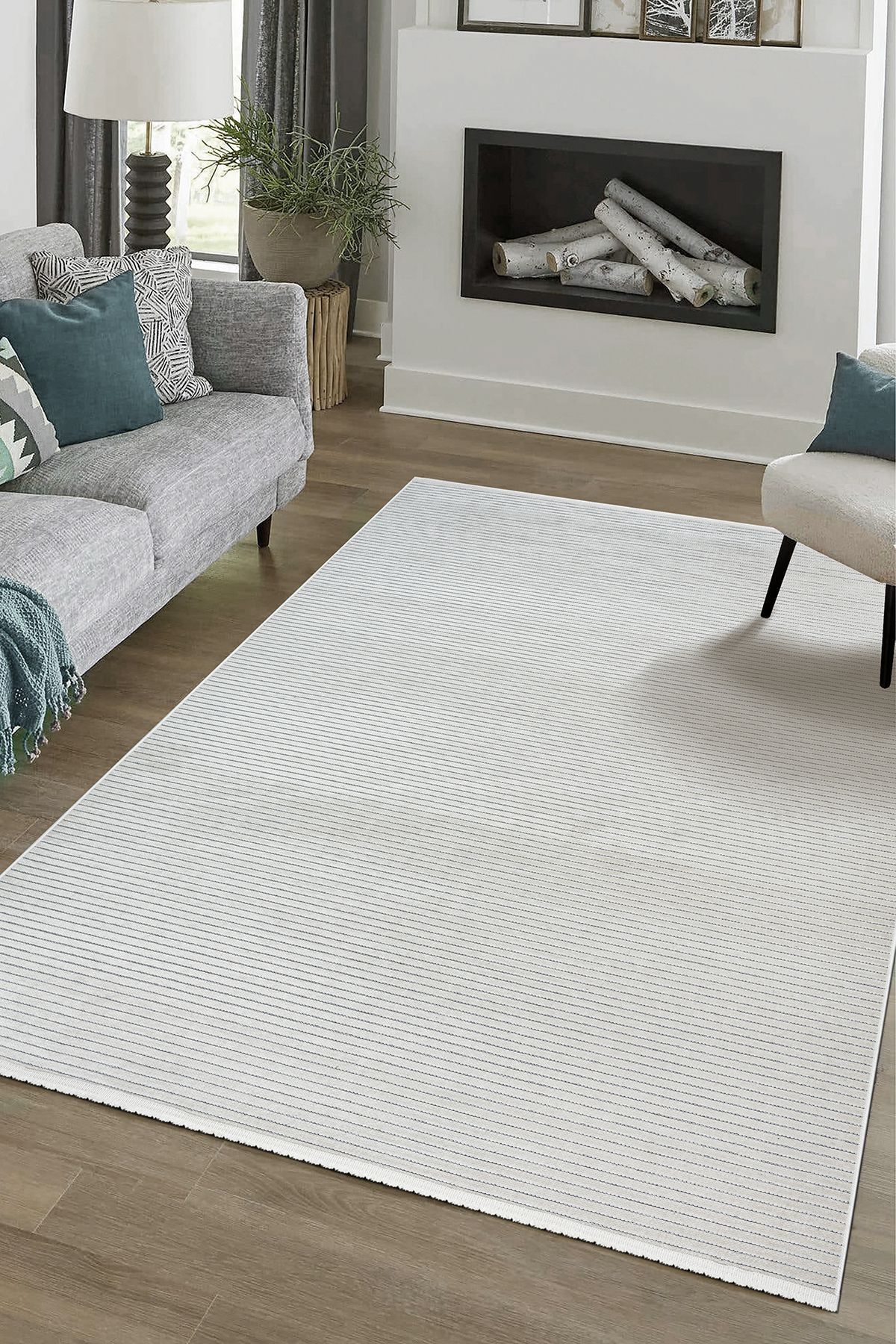 Halı Nar Ada Kaymaz Taban Yıkanabilir Dokuma Krem Kilim Koridor Yolluk Mutfak Modern Salon Halısı