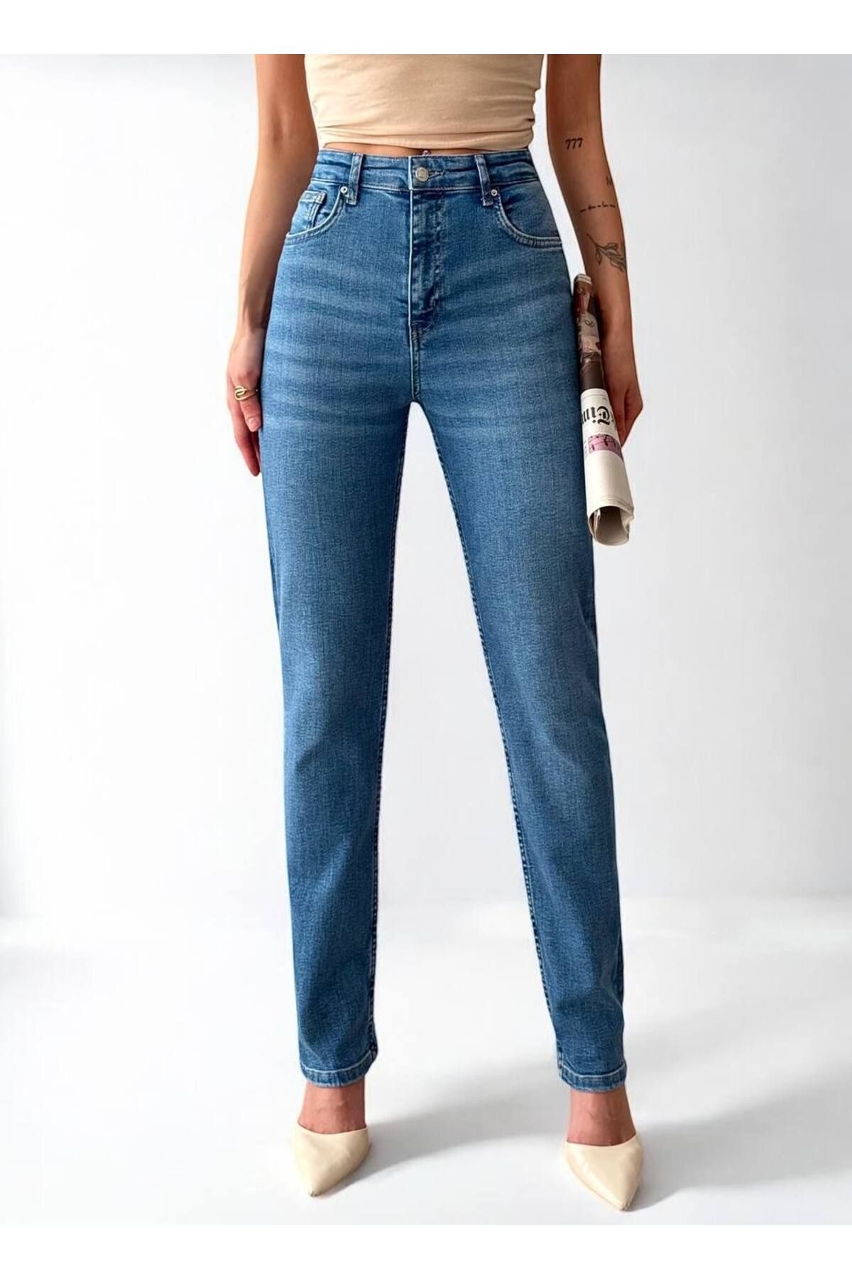 Gökcan Butik Likralı Straightfit Jeans