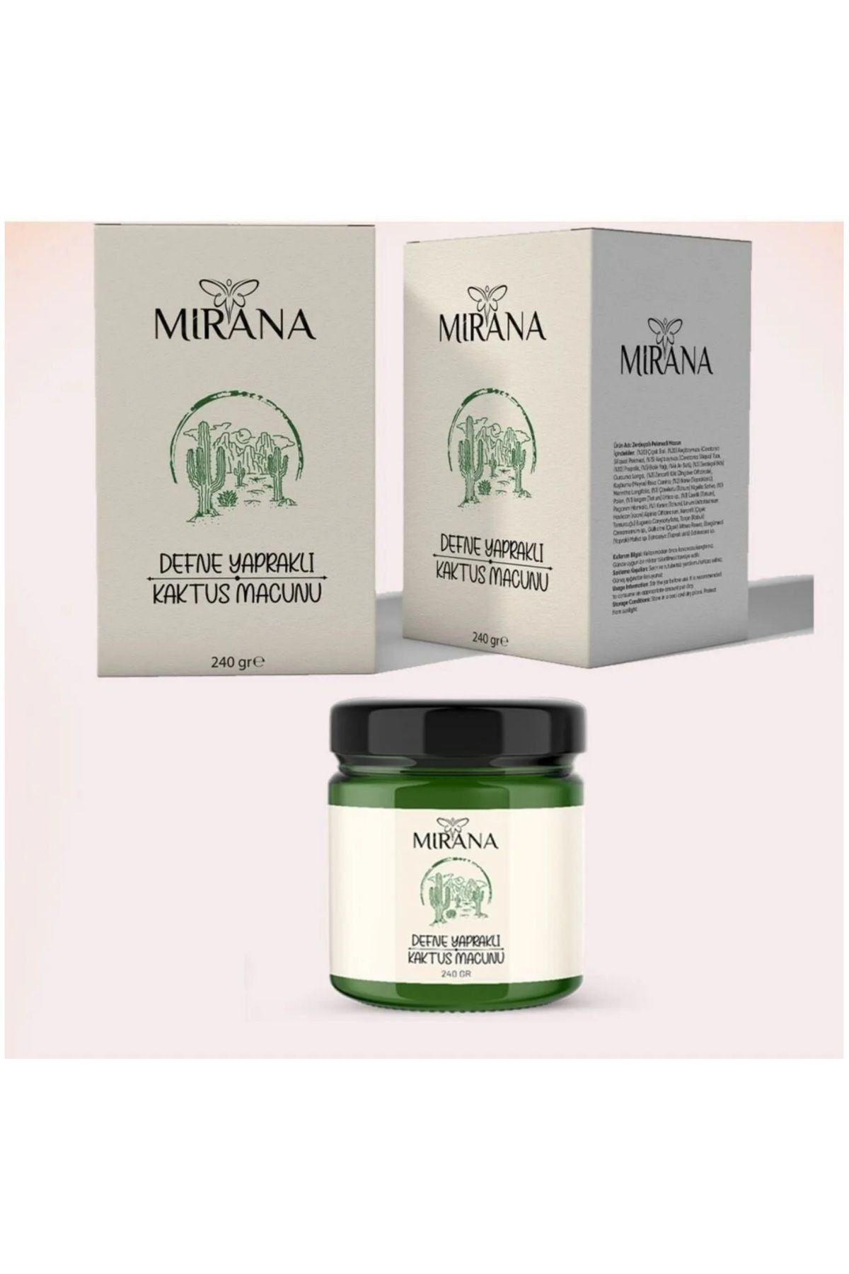 Bitkideresi Mirana Defne Yapraklı Kaktüs Macun 240 gr Dumansız Yaşam
