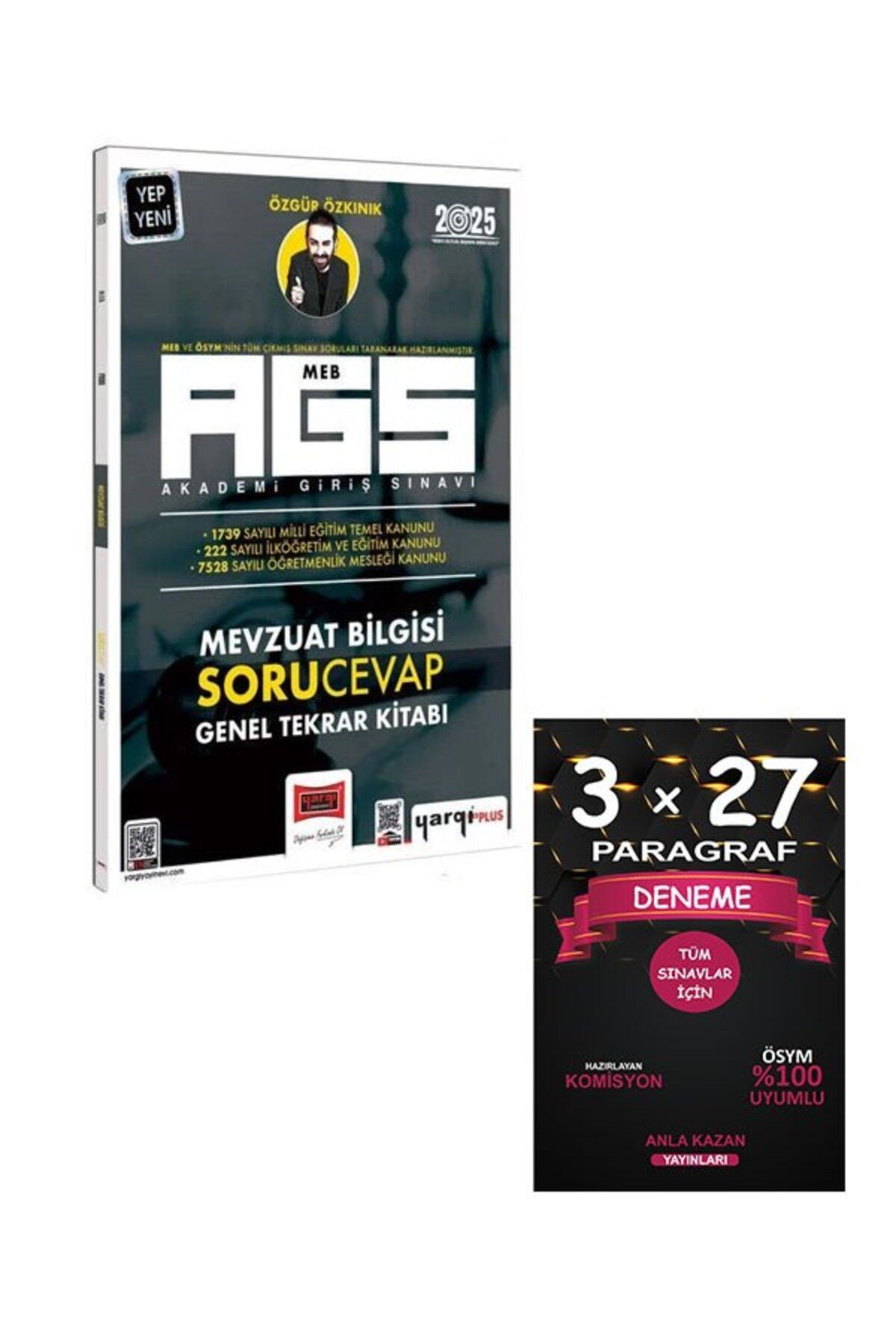 Anla Kazan Yayınları Yargı 2025 MEB-AGS Mevzuat Bilgisi Soru Cevap Genel Tekrar Kitabı+AnlaKAzan PAragraf