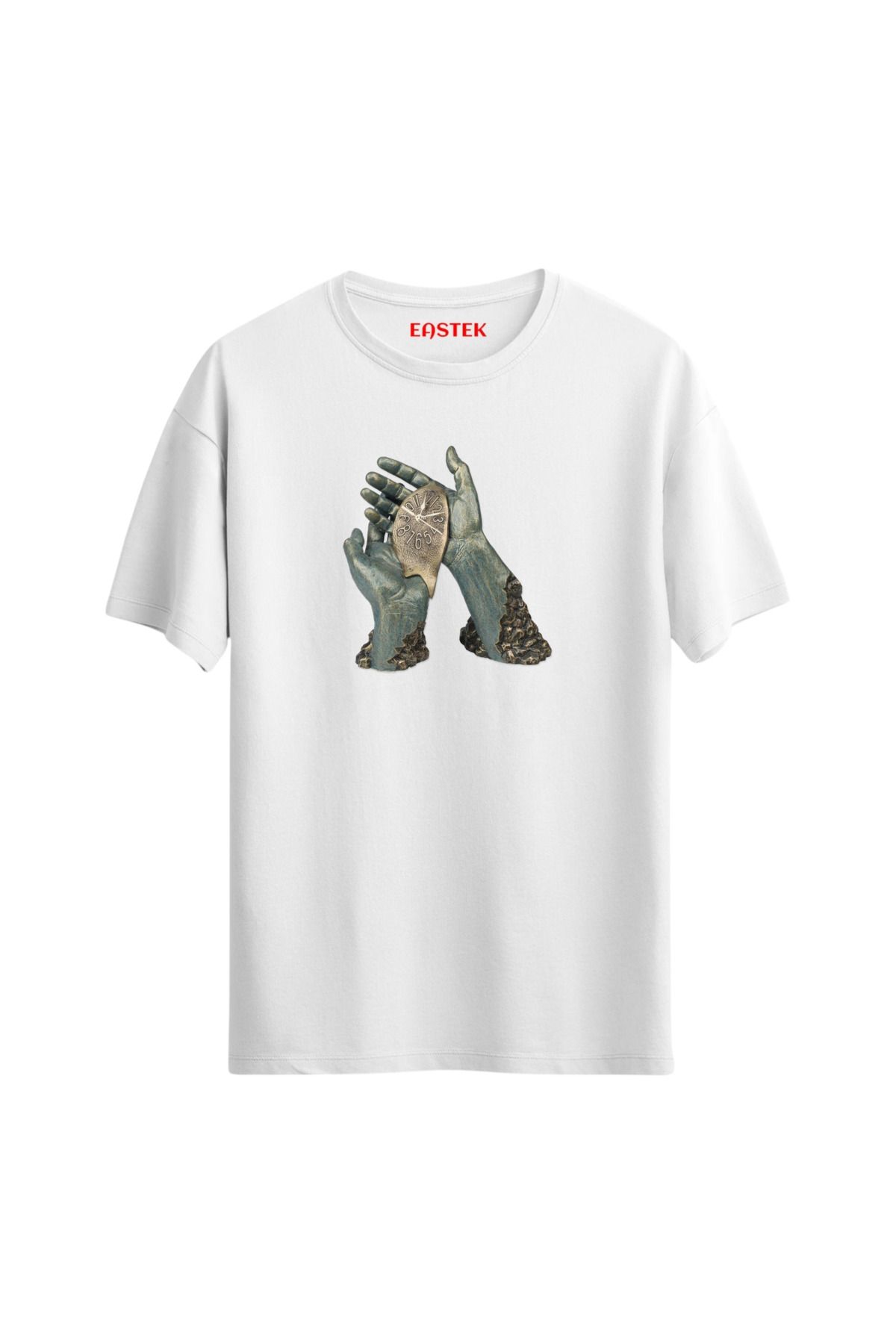 Eastek Unholdable Time Premium Siyah Baskılı Tasarım Tshirt