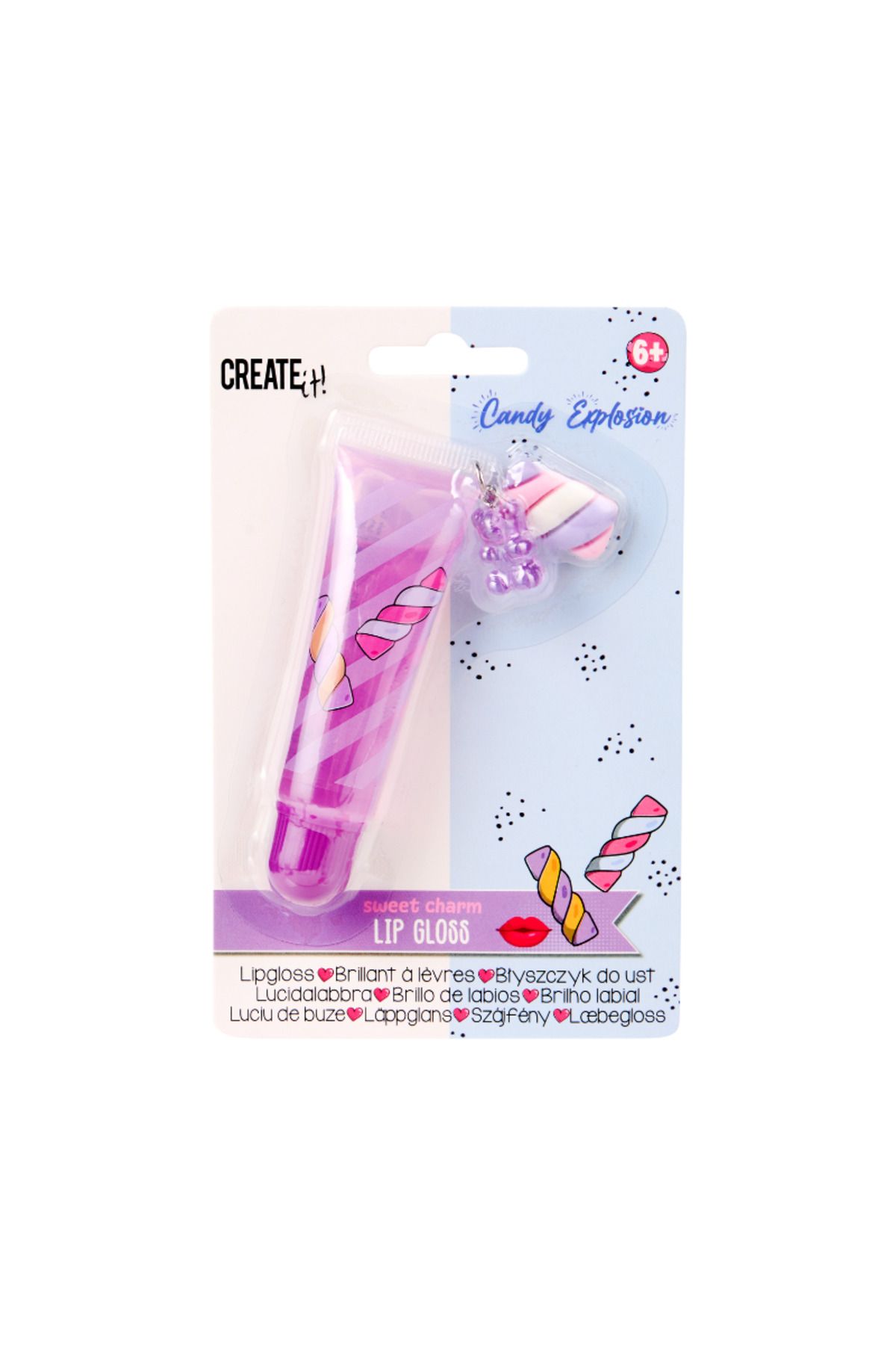 Create It Süslü Dudak Parlatıcısı - Mor - Candy Explosion