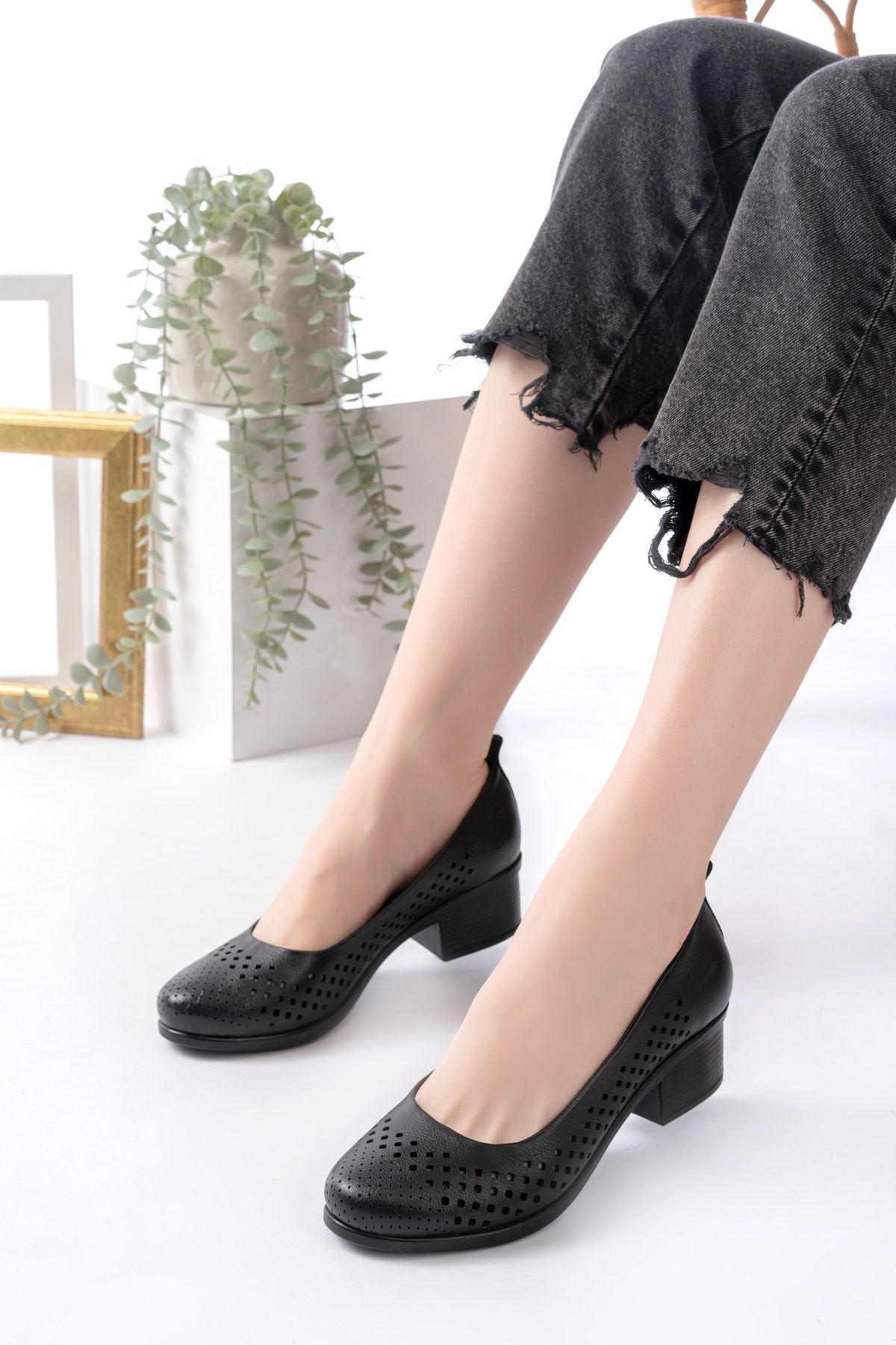 Dericalle shoes Hakiki Deri Kadın yazlık Ayakkabı