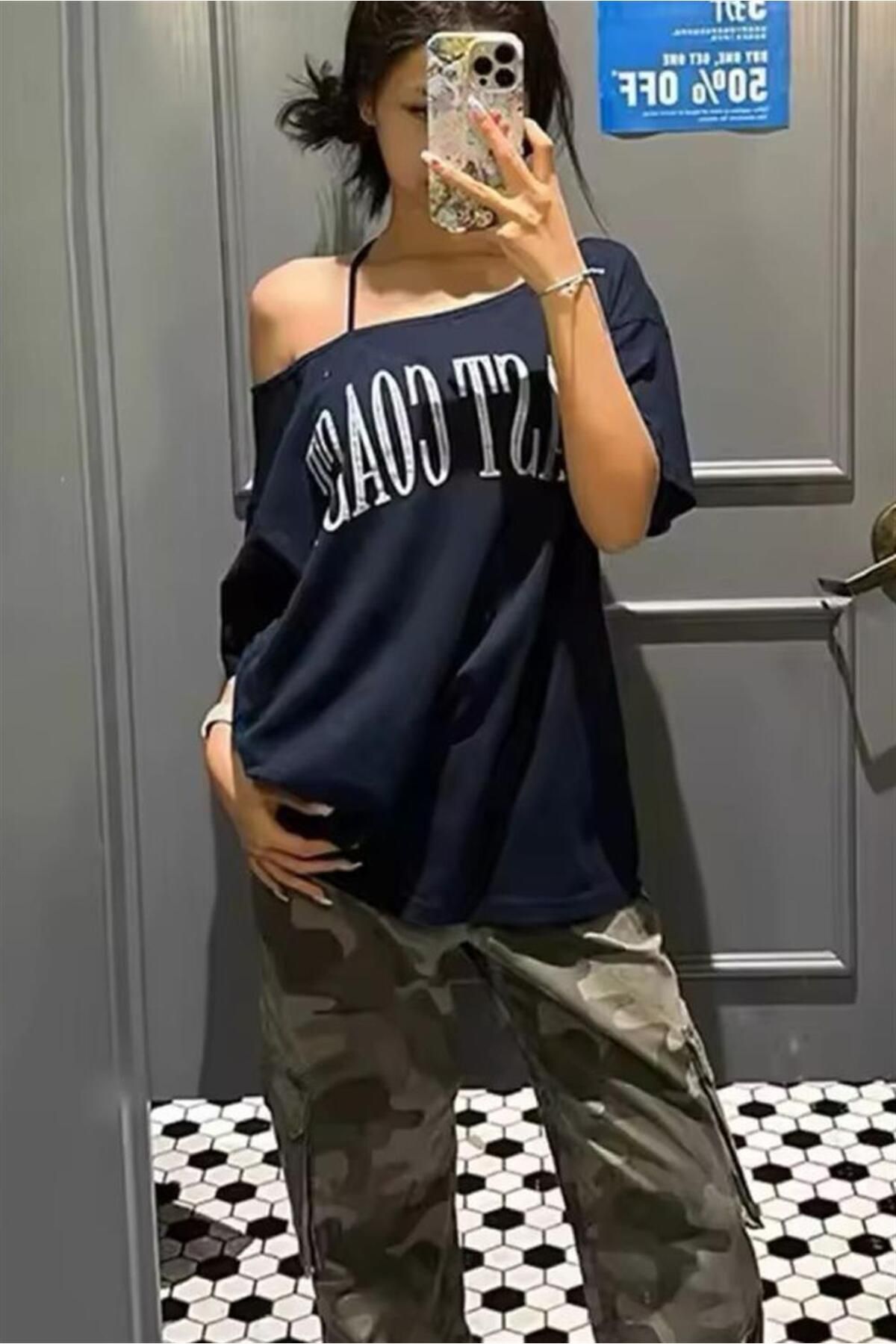 Karakedi Lacivert East Coast Kısa Kol T-shirt