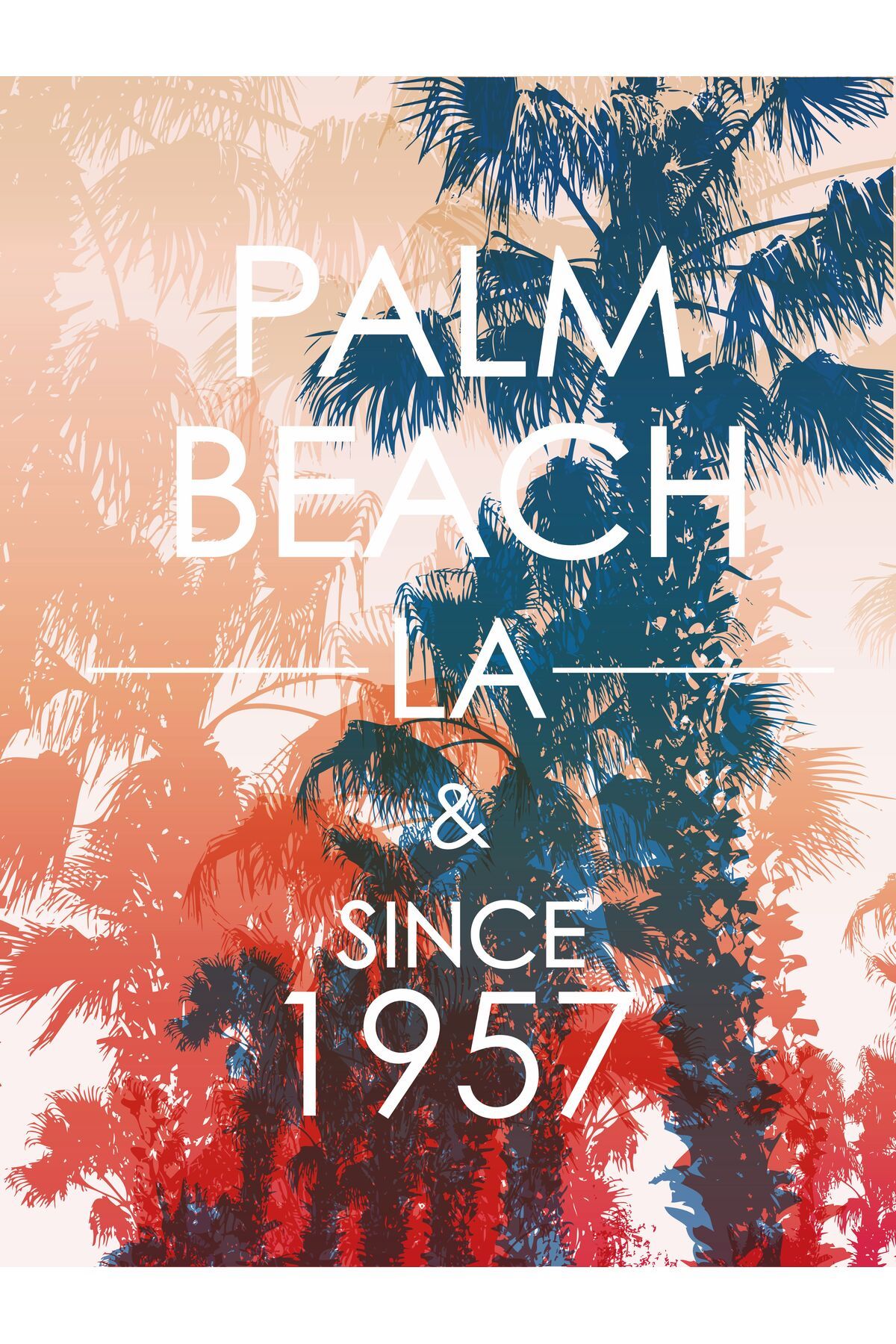 Fabeteks Palm Bich La & 1957'den Beri Plaj Havlusu 75x150cm
