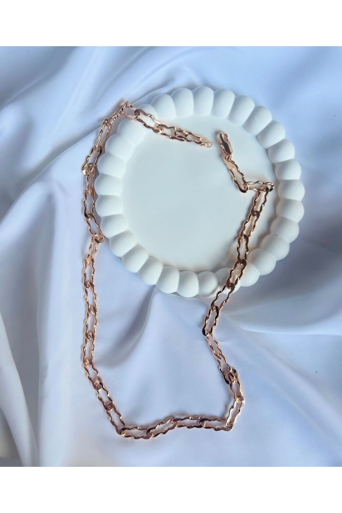 ALİA Rose gold kadın ataç kolye