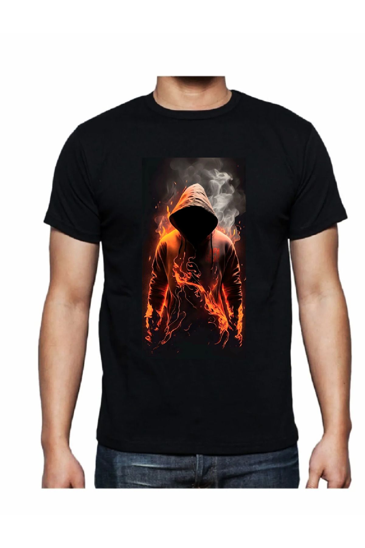 Lifeguard Büyük Beden Dijital Baskılı T-shirt