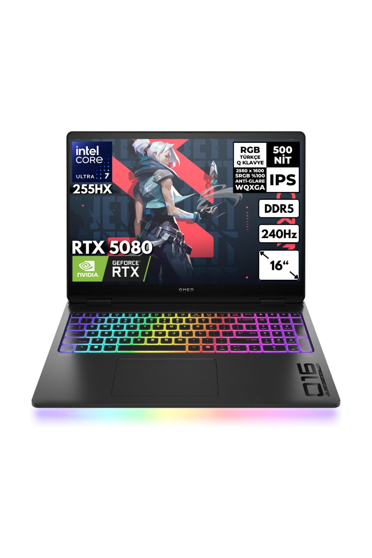 HP Omen Max Ultra 7-255HX 16GB 512 GBSSD RTX5080 (16GB-GDDR7) 16" 2K WQXGA Win10 Home B8SQ9EAHMF97