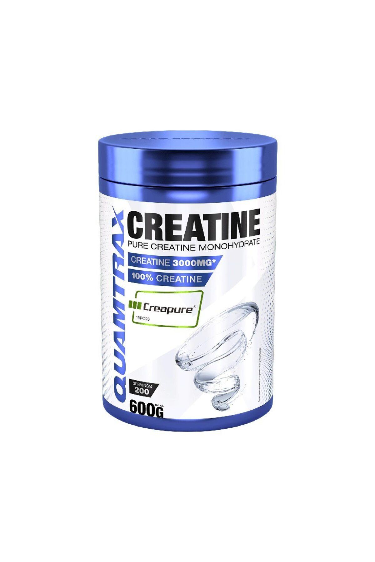 Quamtrax Creatina Monohidrata Creapure , Pudra, 600g, Quamtrax, Supliment Pentru Crestere Masa Musculara - One Size