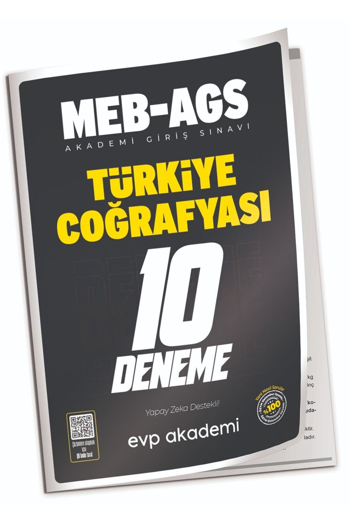 evp akademi 2025 MEB-AGS Türkiye Coğrafyası 10 Deneme Çözümlü EVP Akademi
