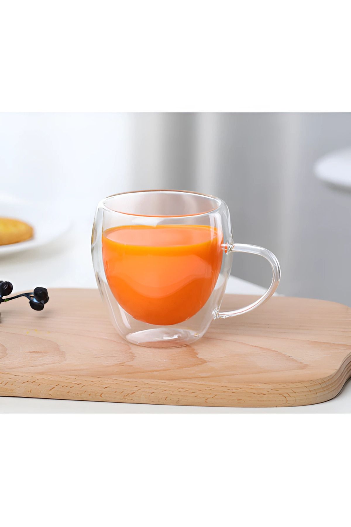Herum-Set Of 4 Double-walled Glass Mugs, Heat-resistant, Transparent, 250 ml 4