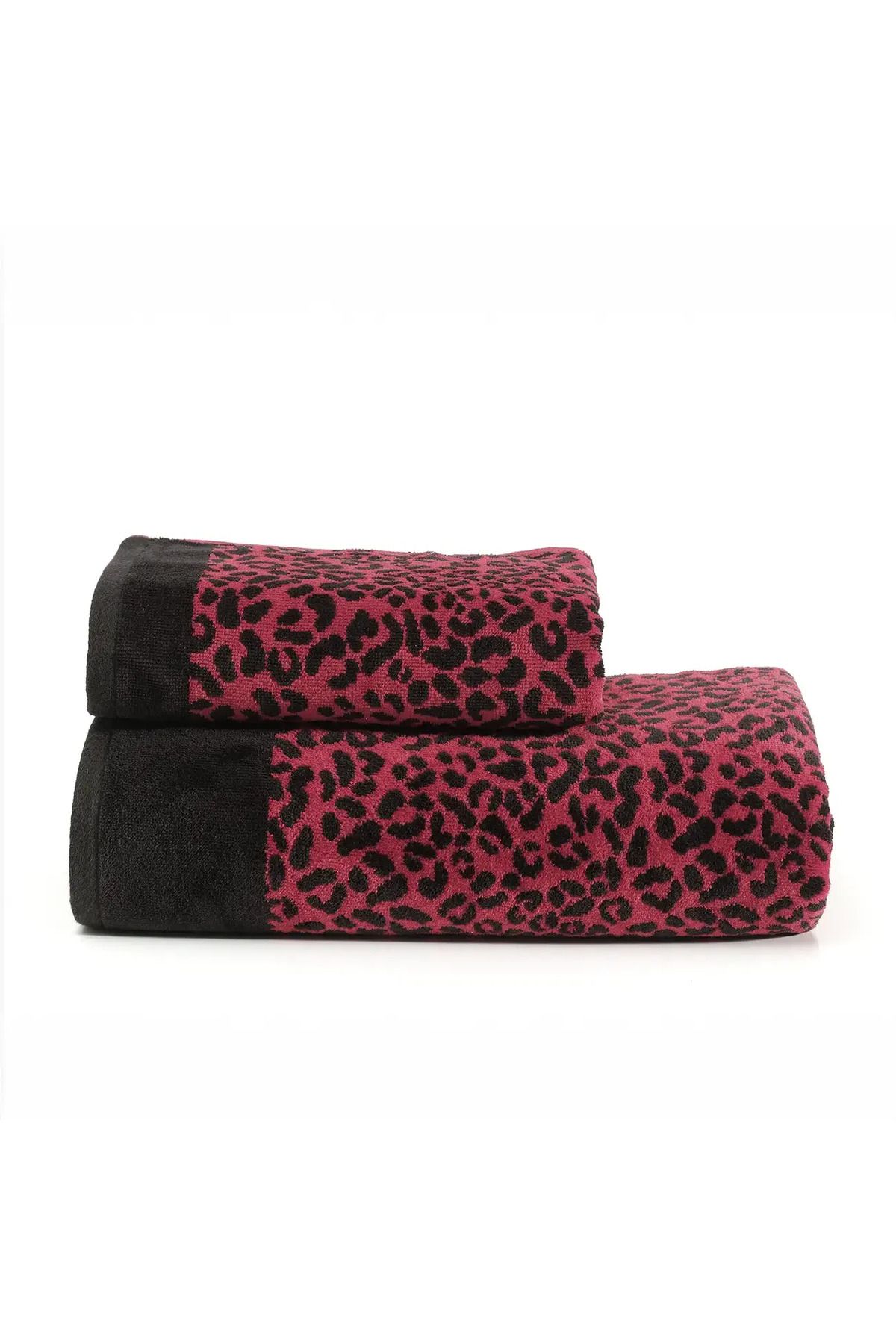 ELLE HOME Leopar Beden Havlusu - Kırmızı