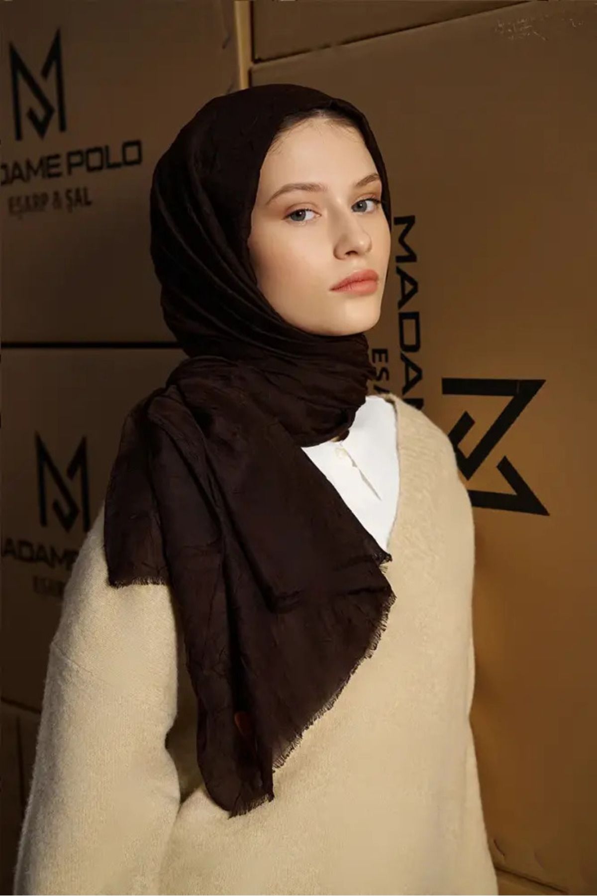 Perla Scarf & More Bambu Kraş Şal