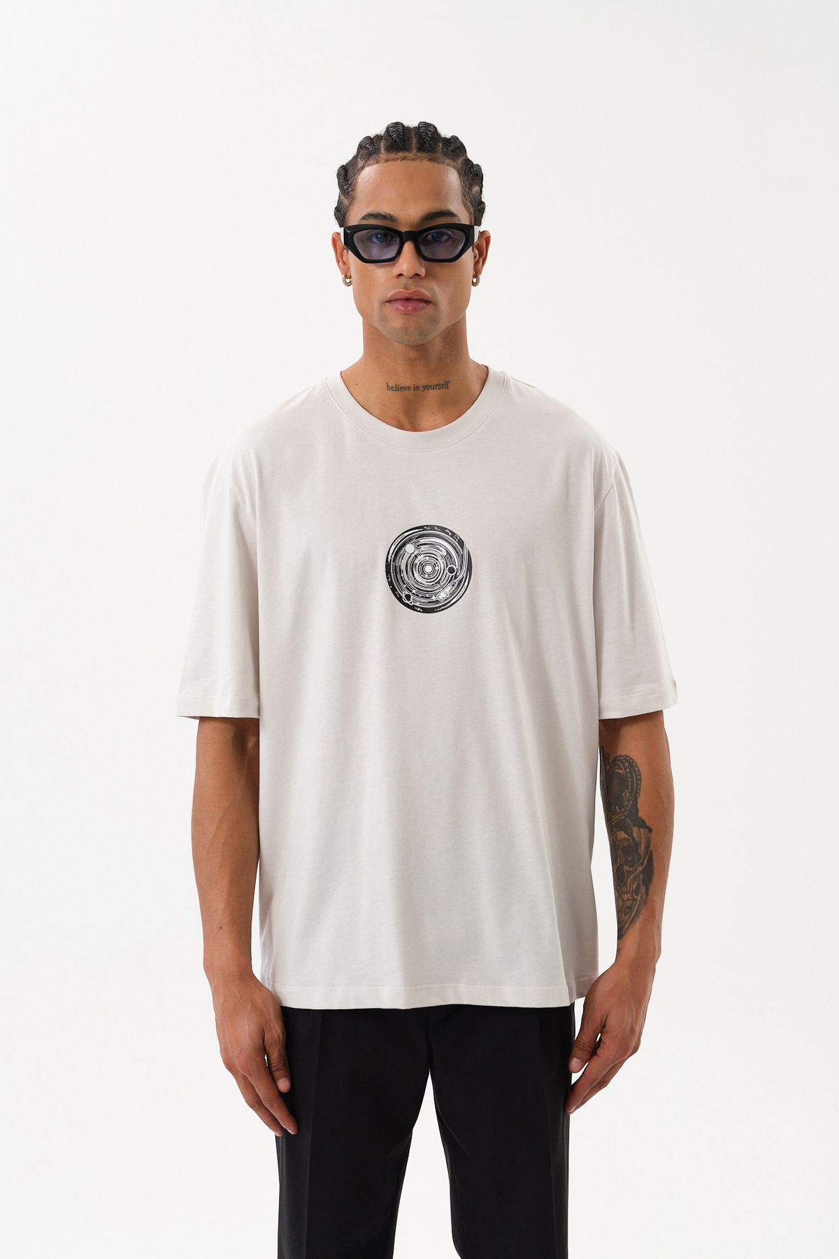 SPORTEMPT Grafik Baskılı Oversize Erkek T-Shirt
