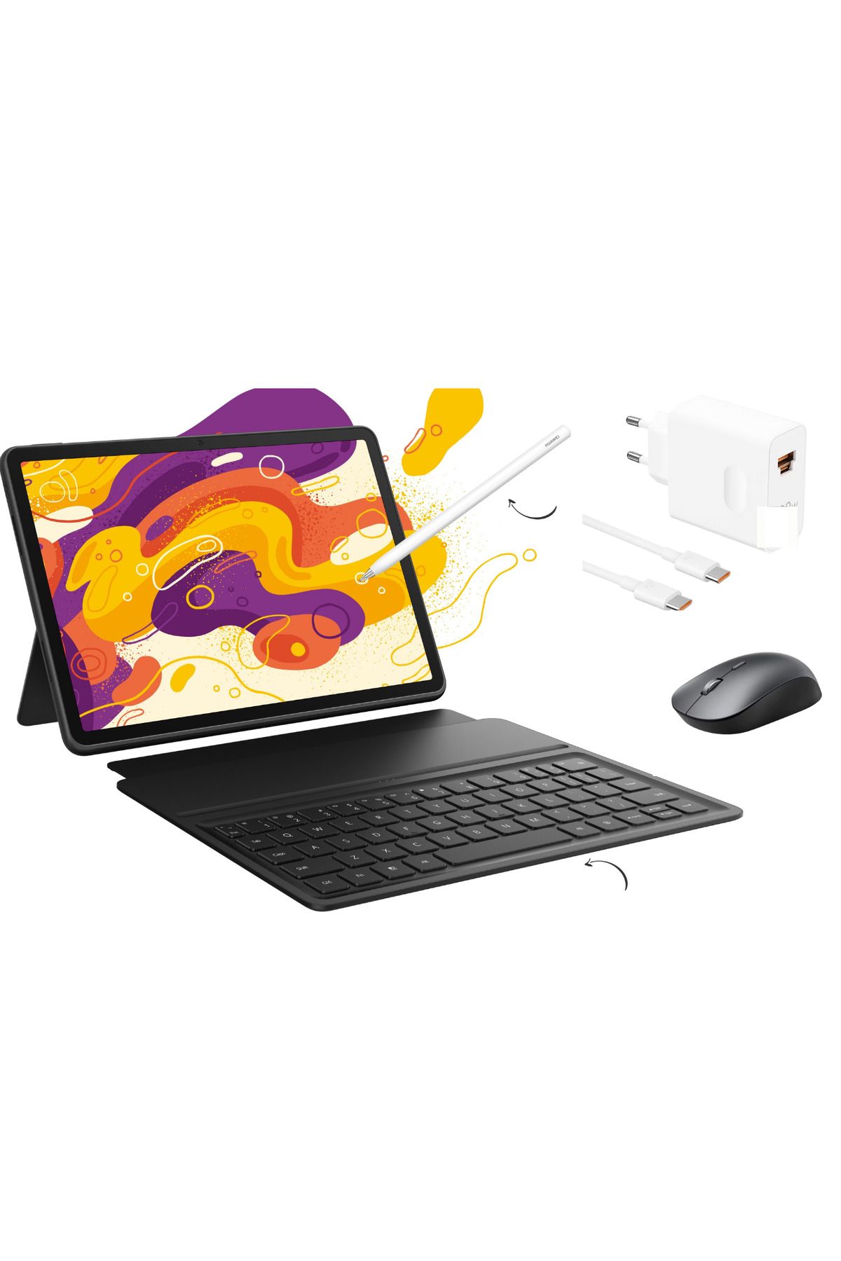 Huawei Matepad 11.5" 6gb 128GB Uzay Grisi Tablet+Klavye+Kalem+Mouse+Şarj Başlık