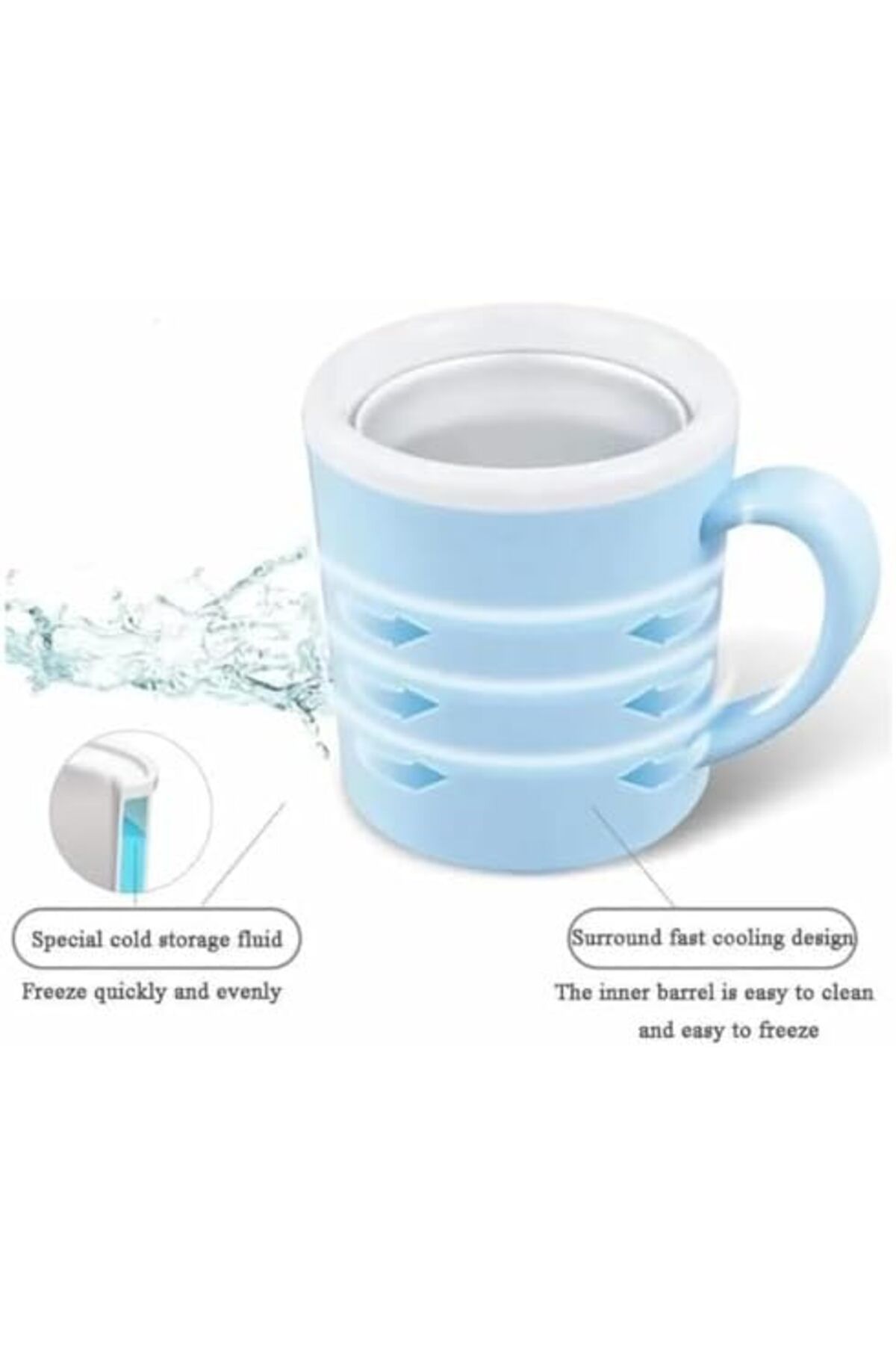 DLC-Ice Cream Maker, 1500 ml Capacity, Sorbet and Frozen Yoghurt Maker, 20-40 Minutes Preparation Time, 5