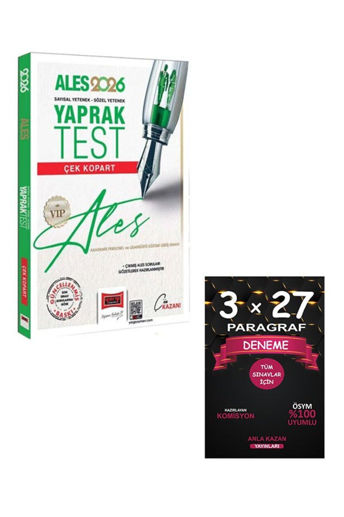 Anla Kazan Yayınları Yargı 2026 ALES VIP Yaprak Test