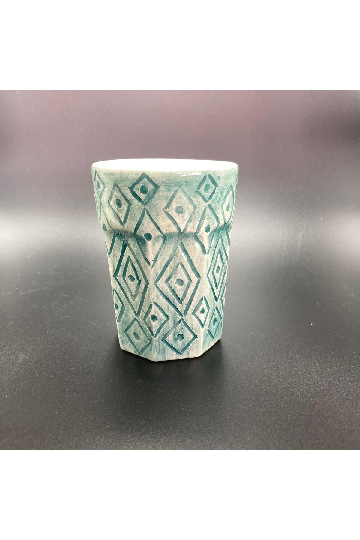 Zey Art Ceramic Design Renkli Hikayeler Su Bardağı