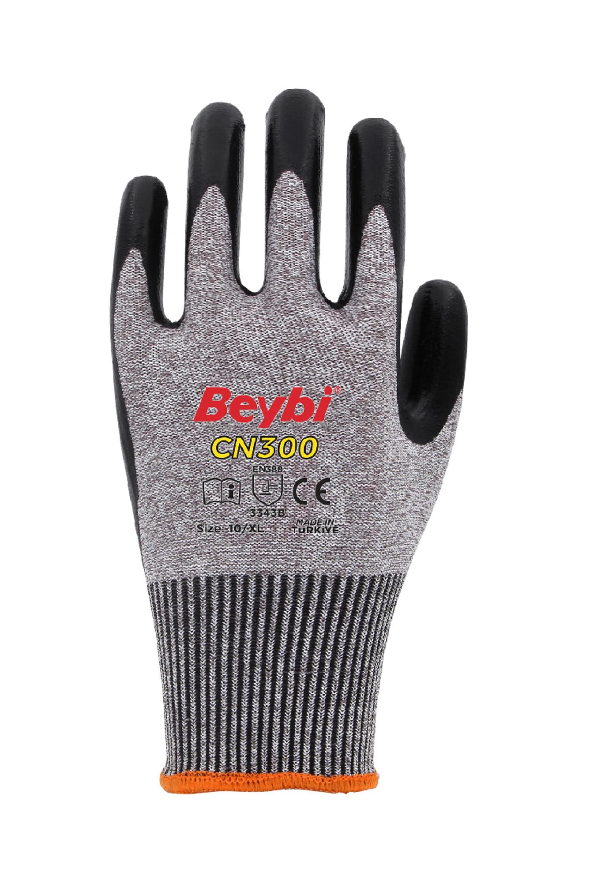 Beybi-| 12 Paar Arbeitshandschuhe, Nitrile 1/2 Coated, Robust 2