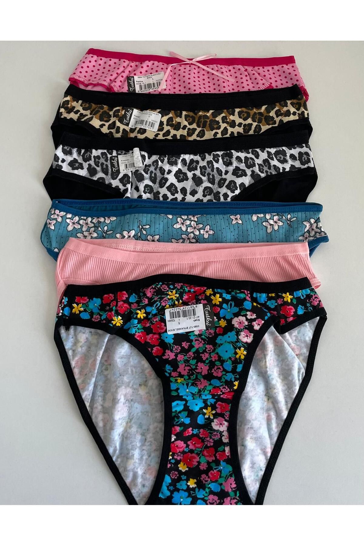 H&S STORE tutku bikini (kilot) 6 lı çok renkli şık rahat ve kaliteli