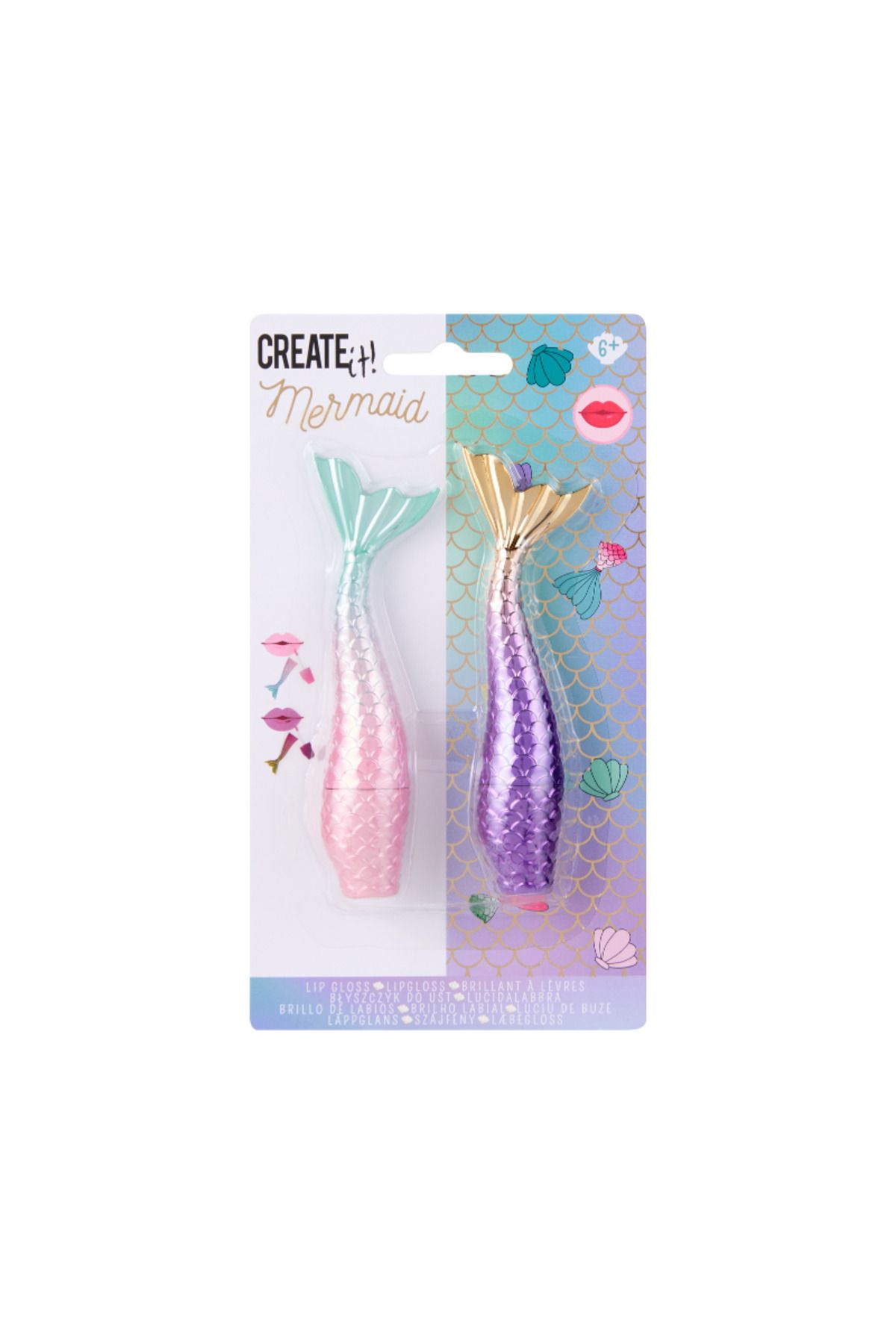 Create It Dudak Parlatıcısı Seti - Pembe Mor - Mermaid