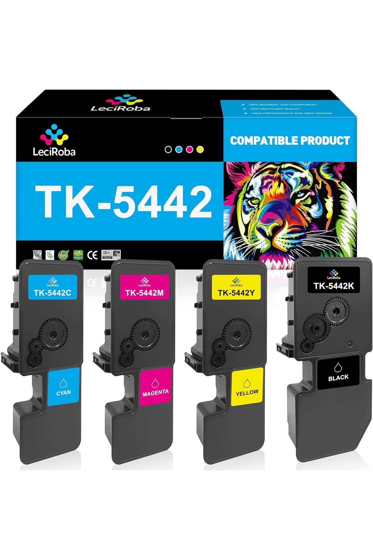KYOCERA TK5440 ECOSYS MA2100CWFX MA2100CFX PA2100CWX PA2100CX Printer Ink (4-Pack)