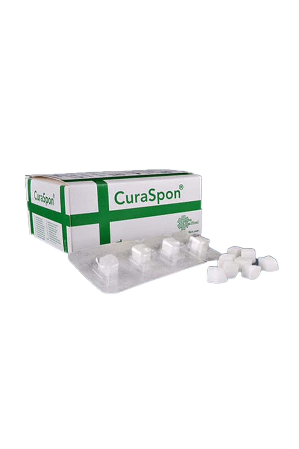 Curaspon Cube Emilebilen Hemostatik Jelatin Sünger 10 x 10 x 10 mm 50 Adet Tekli Paket