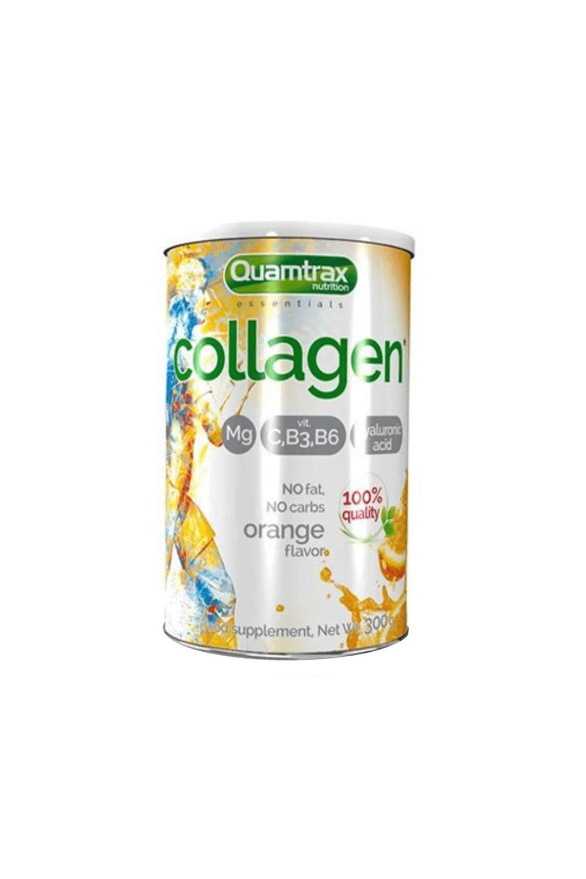 Quamtrax Colagen 300g, Pudra, Quamtrax, Supliment Alimentar Pentru Oase, Articulatii, Par Si Unghii Orange - One Size