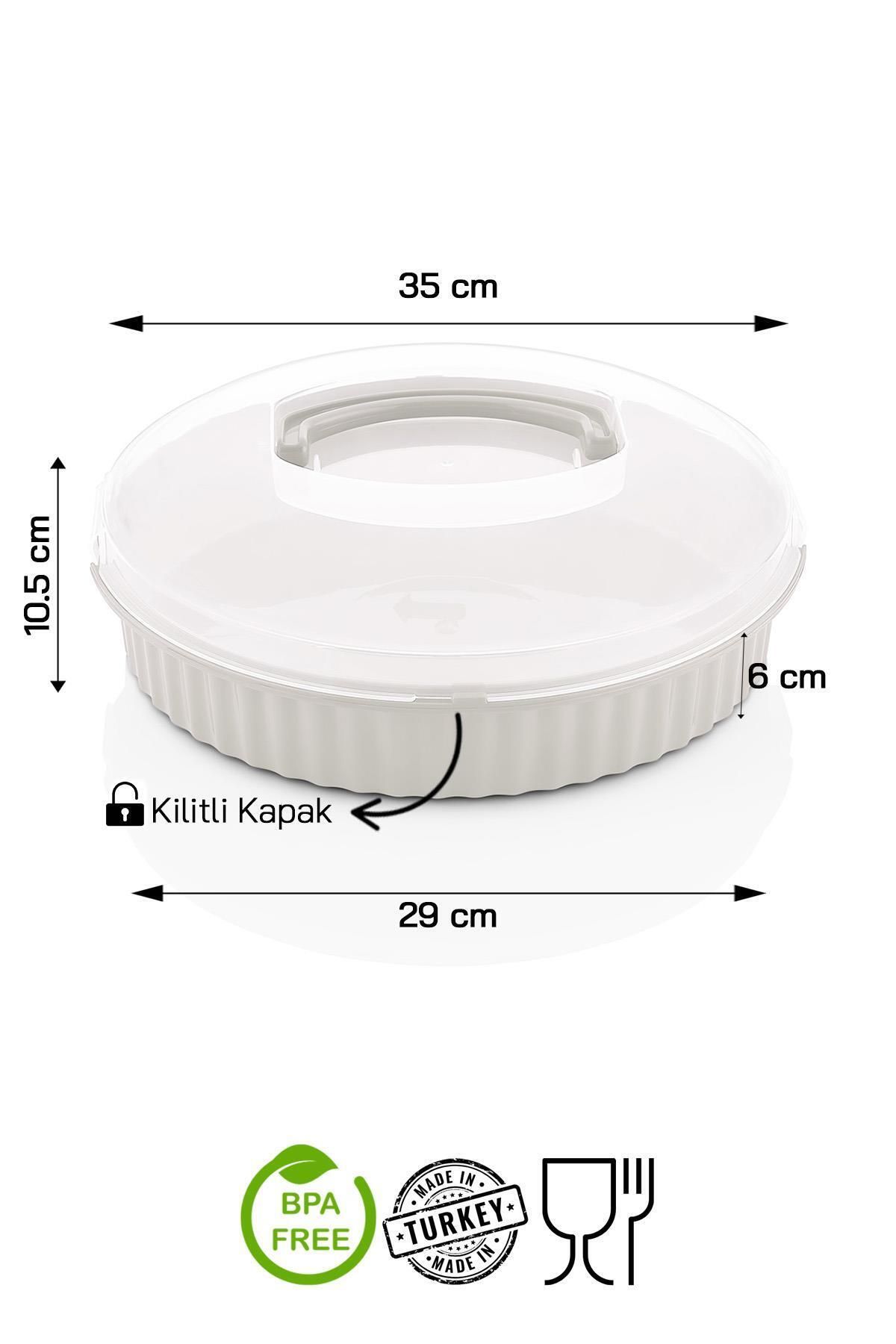 HOMENIVA-Cake Cake Pastry Transport Container Multi-Purpose Storage Box 3800 ml Storage Container 4
