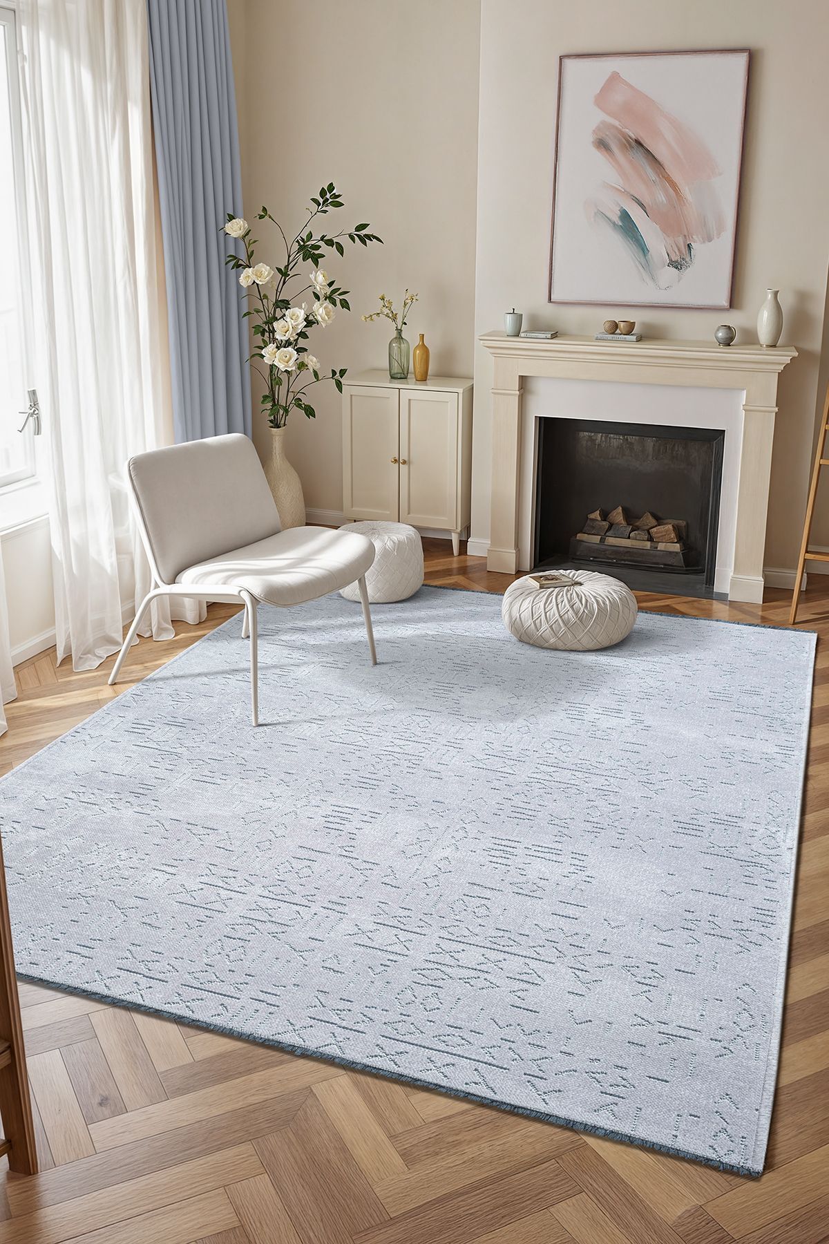 Halı Etnik Çivi Kaymaz Taban Yıkanabilir Dokuma Kilim Koridor Yolluk Mutfak Modern Salon