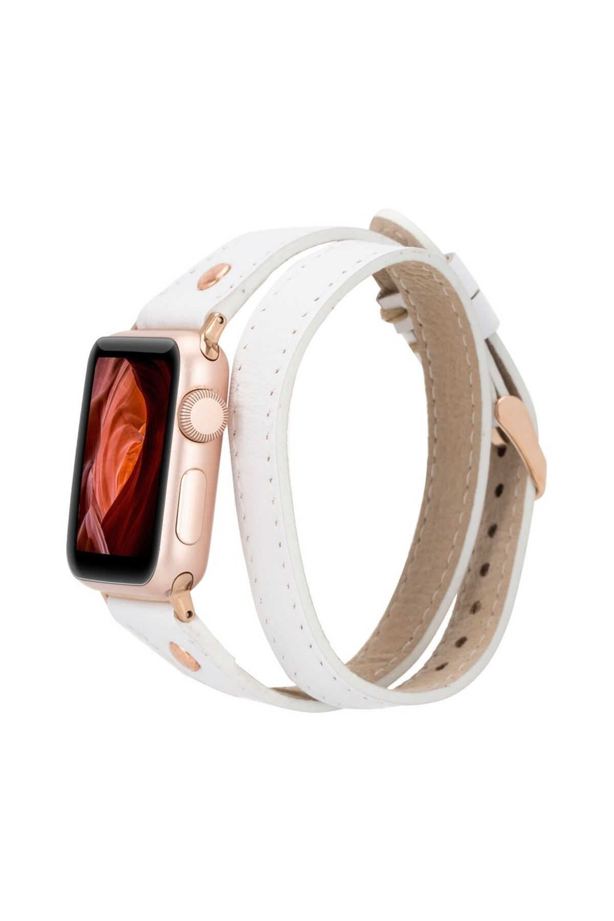 PLM Apple Watch Uyumlu Deri Kordon 42-44-45mm Slim DTRG F3