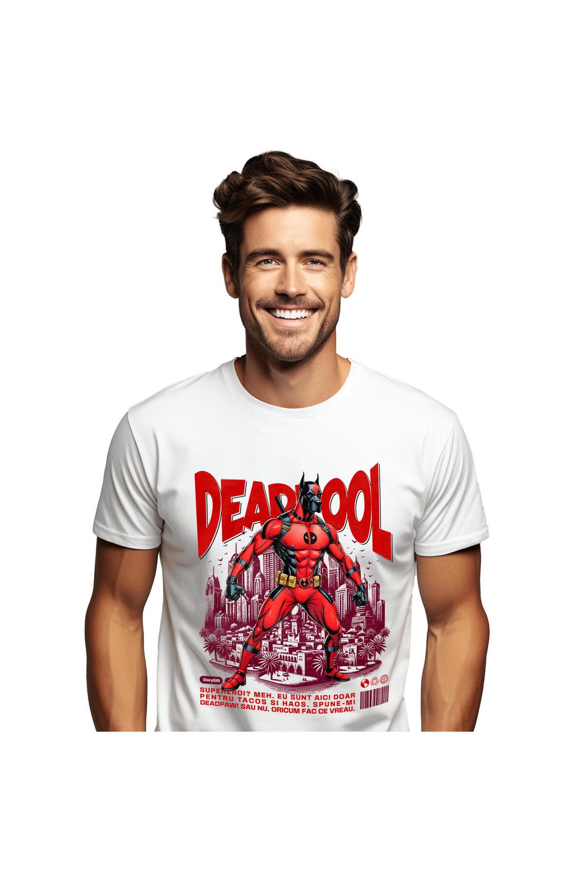 StoryGift Romania Tricou Barbati Cu Silueta Umana Saritura Baschet Cos Supereroi Personaje Joc In ,white_m Masculin - XS