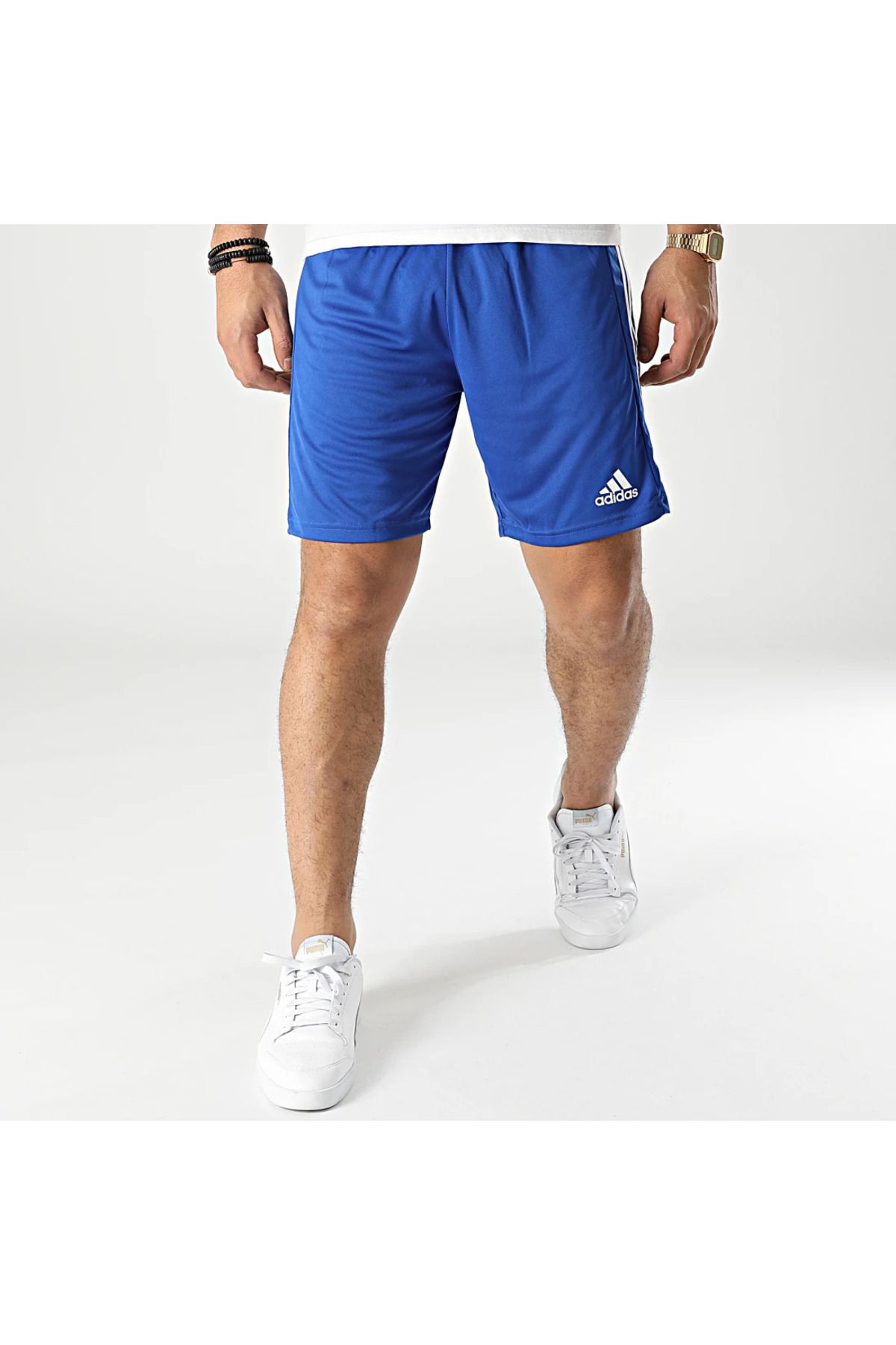 adidas-Pantaloni scurți pentru alergare, cu uscare rapidă, pentru antrenament cu micropoli, pentru fitness, pentru sport în aer liber 5